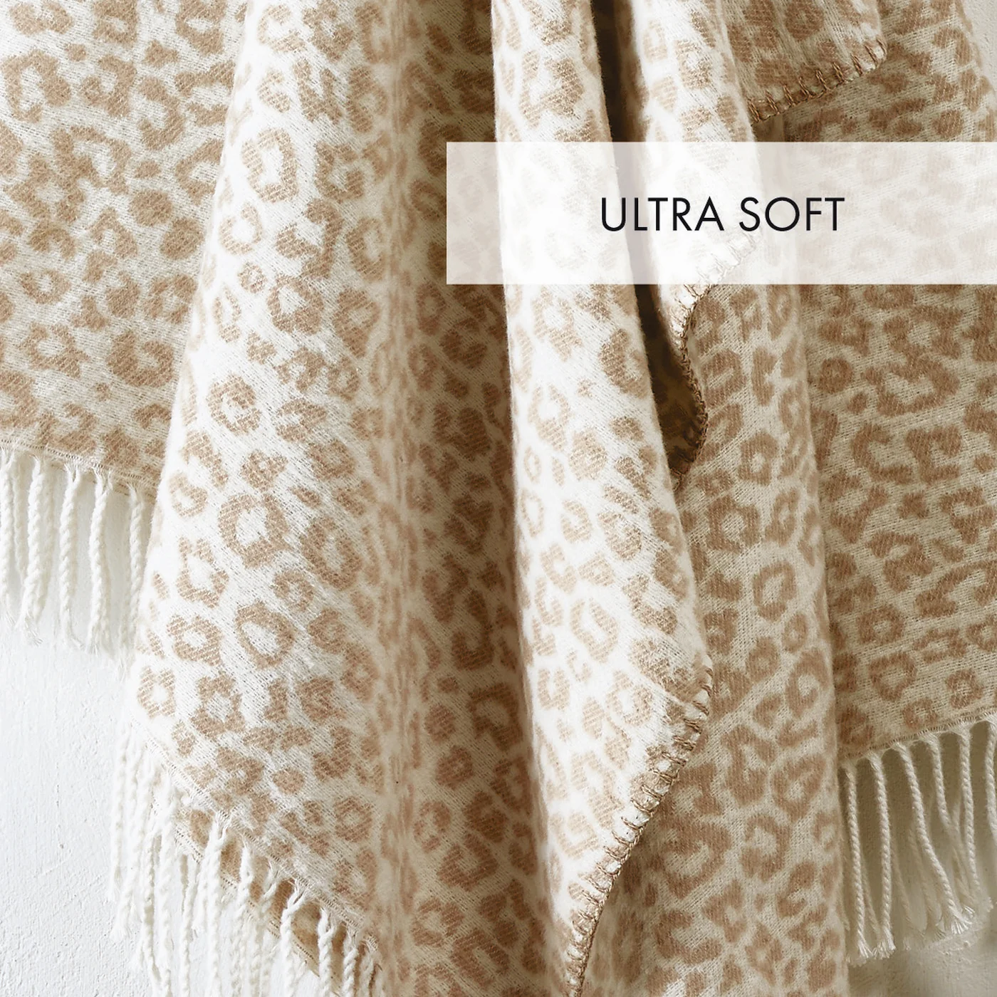 Plaid Tissé - Taupe - Leopard - Image 4
