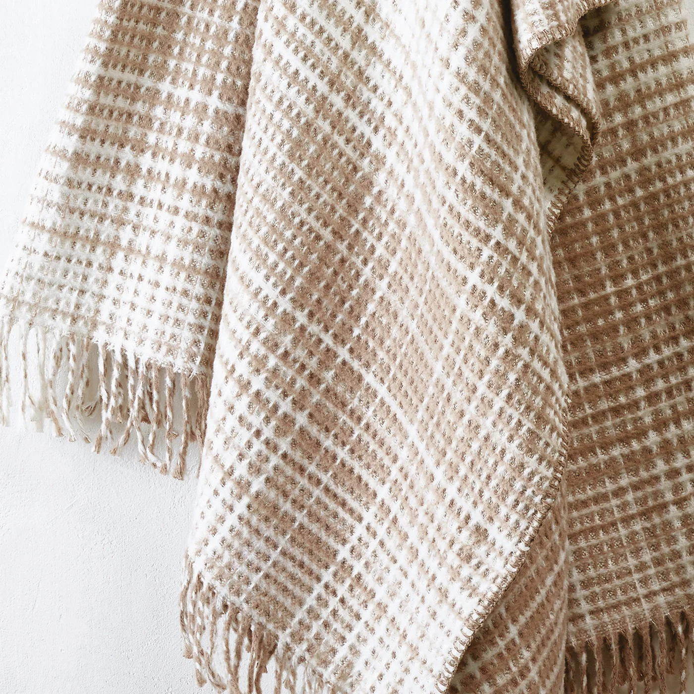 Plaid Tissé - Taupe - Tartan Waffle - Image 5