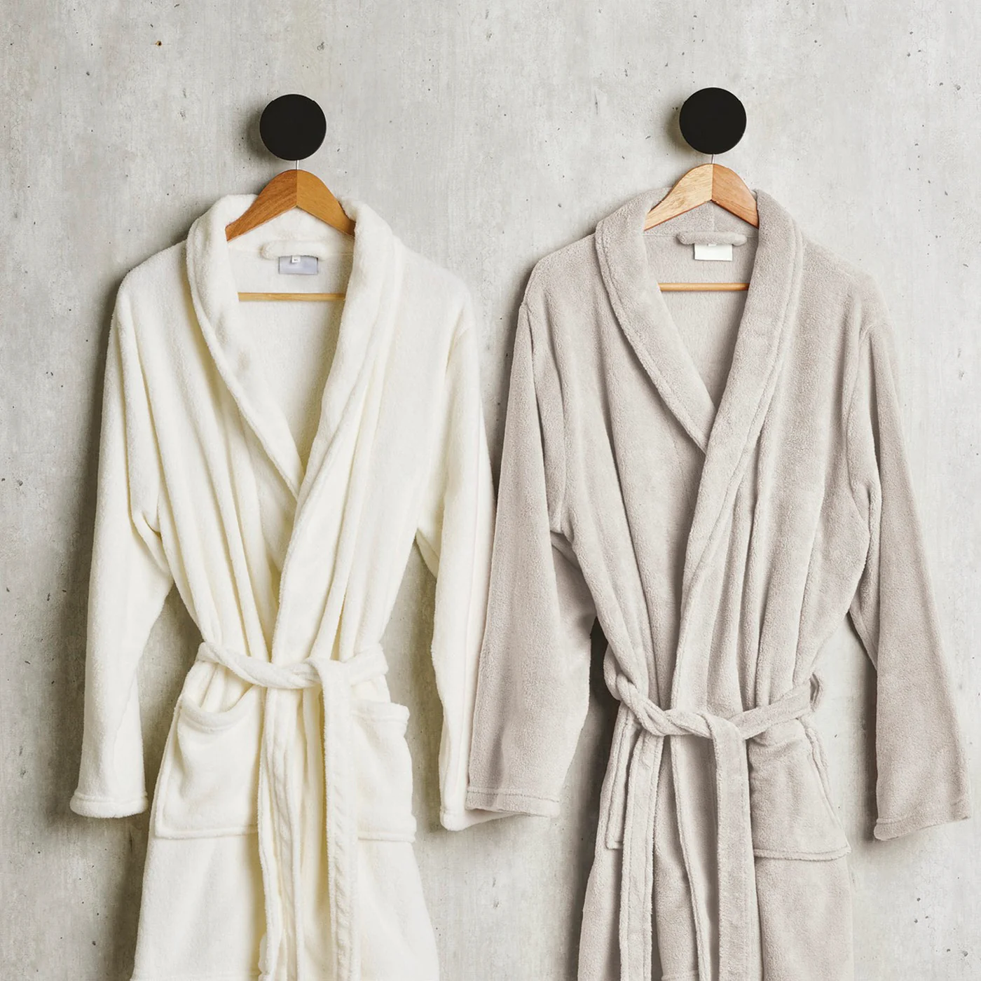 Robe De Chambre - Gris Clair - Uni - Image 2