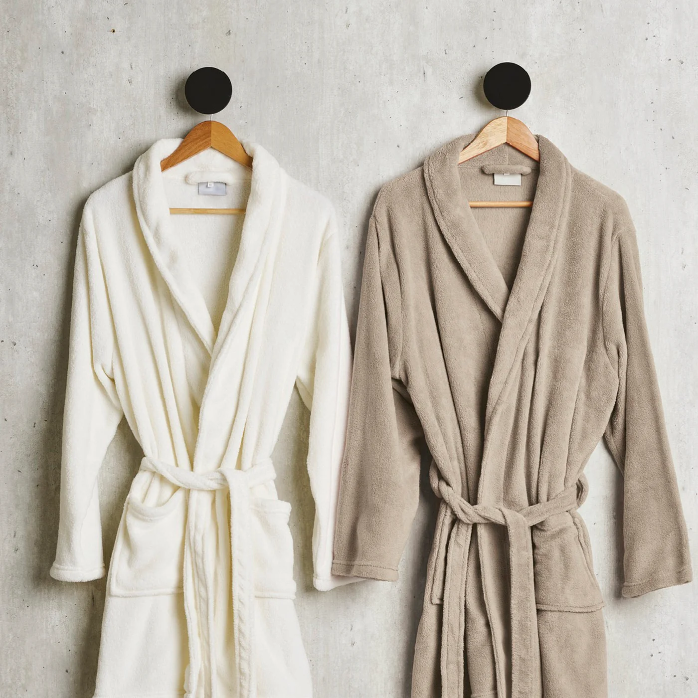 Robe De Chambre - Taupe - Uni - Image 2