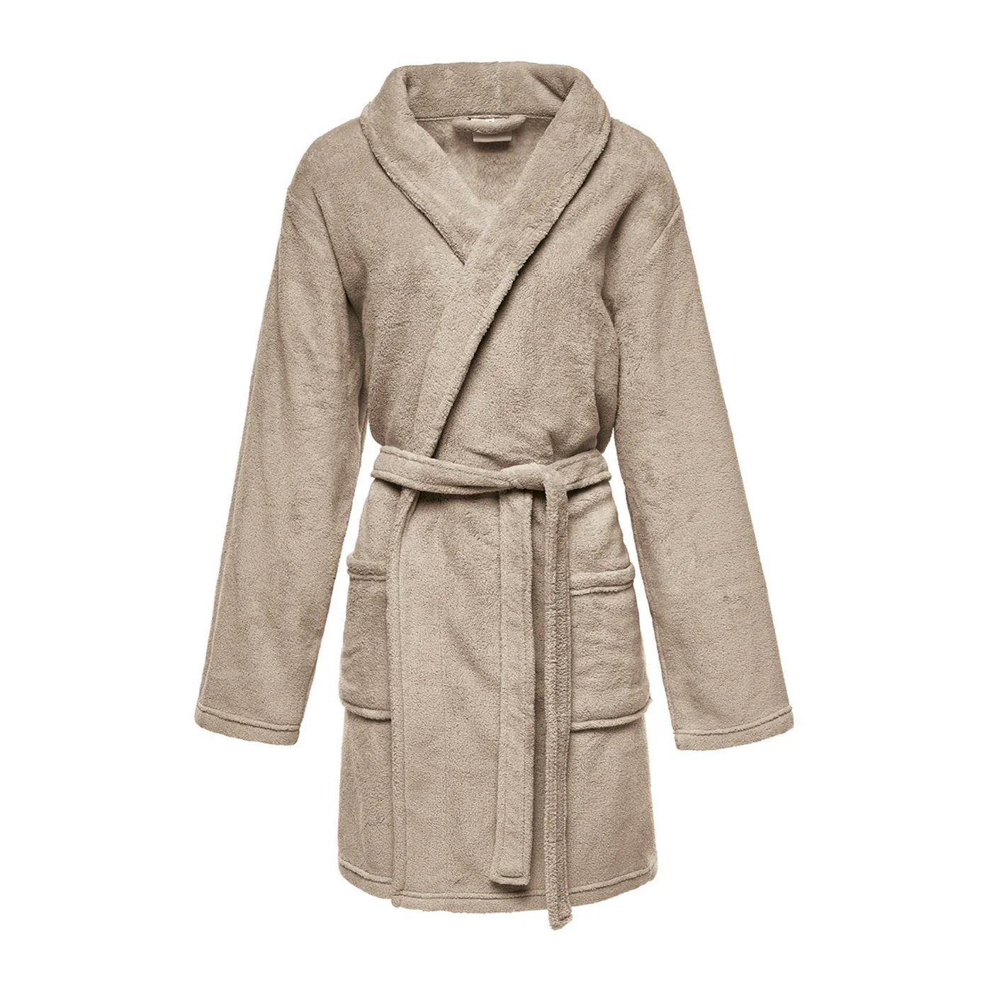 Robe De Chambre - Taupe - Uni - Image 4