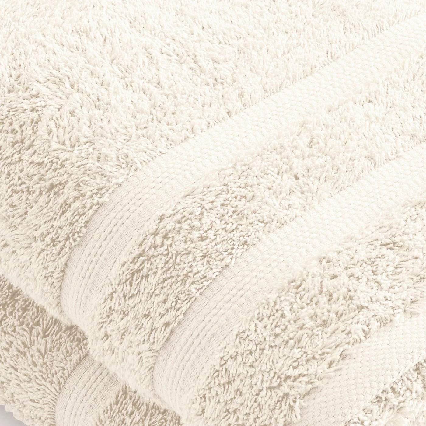 Set De 2 Draps De Bain - Ivoire - Vague - Image 4