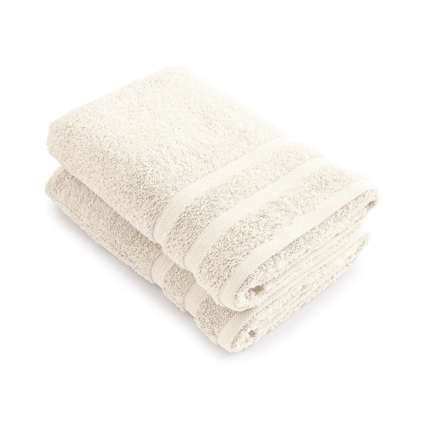 Set De 2 Draps De Bain - Ivoire - Vague - Image 5