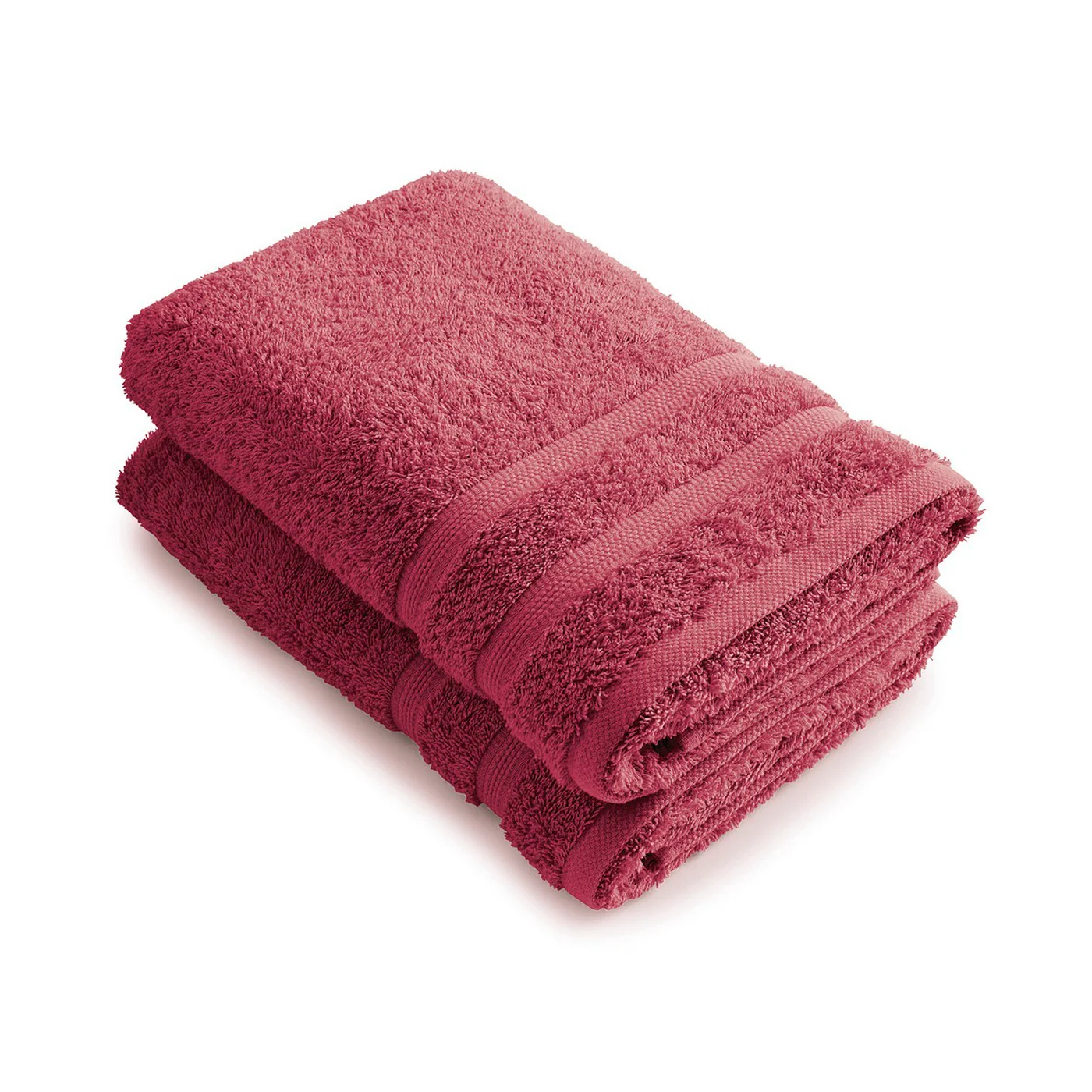 Set De 2 Draps De Bain - Rose Blush - Vague - Image 2