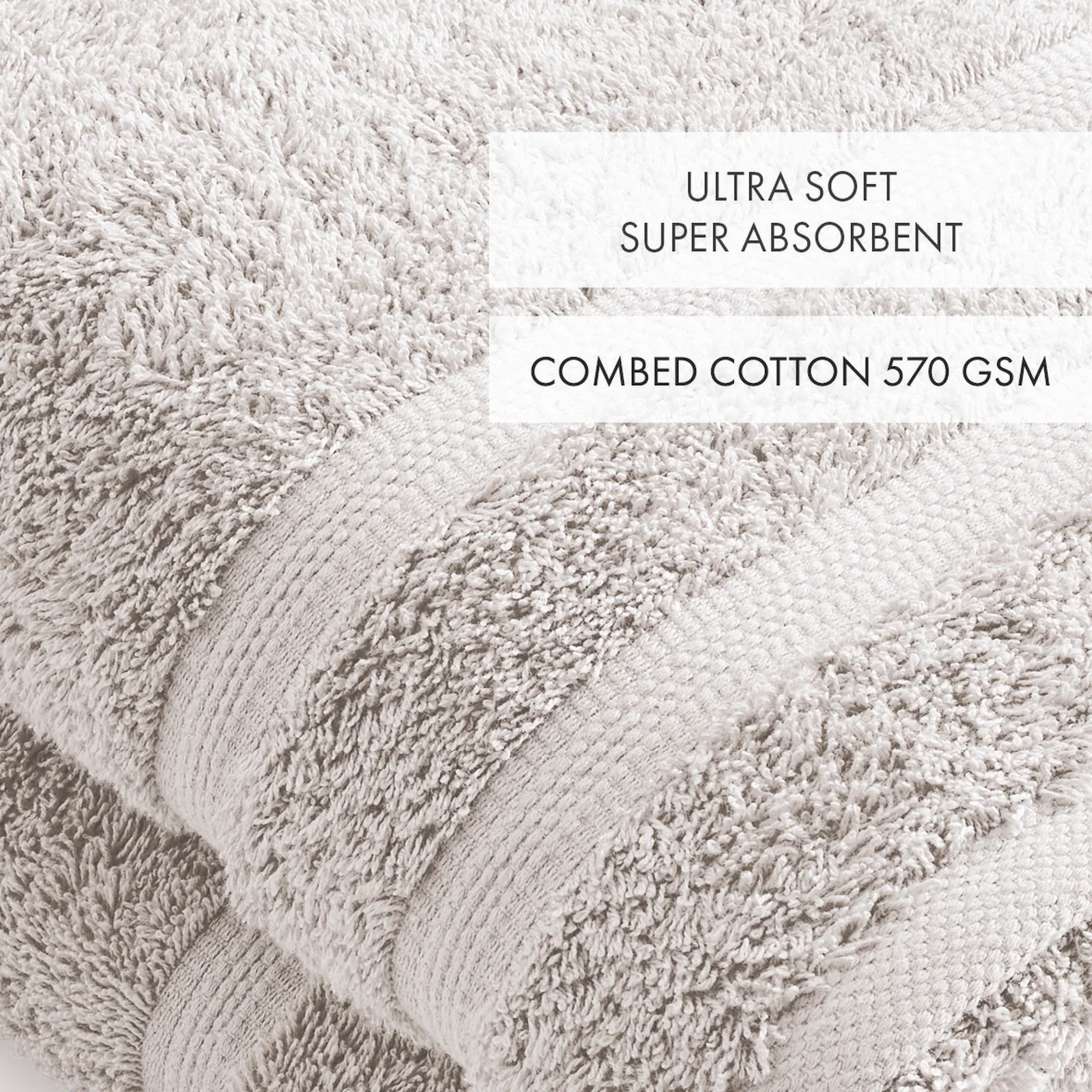 Set De 2 Draps De Bain - Sable - Vague - Image 4