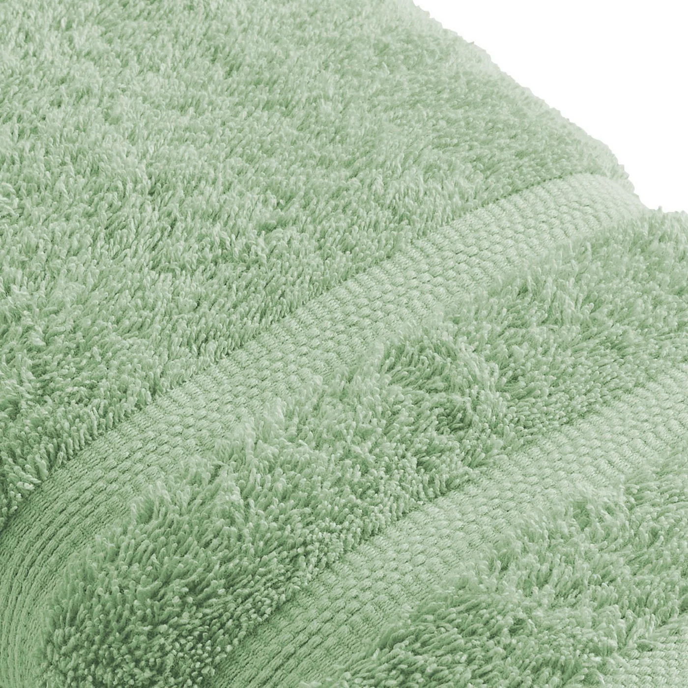 Set De 2 Draps De Bain - Vert Prairie - Vague - Image 5