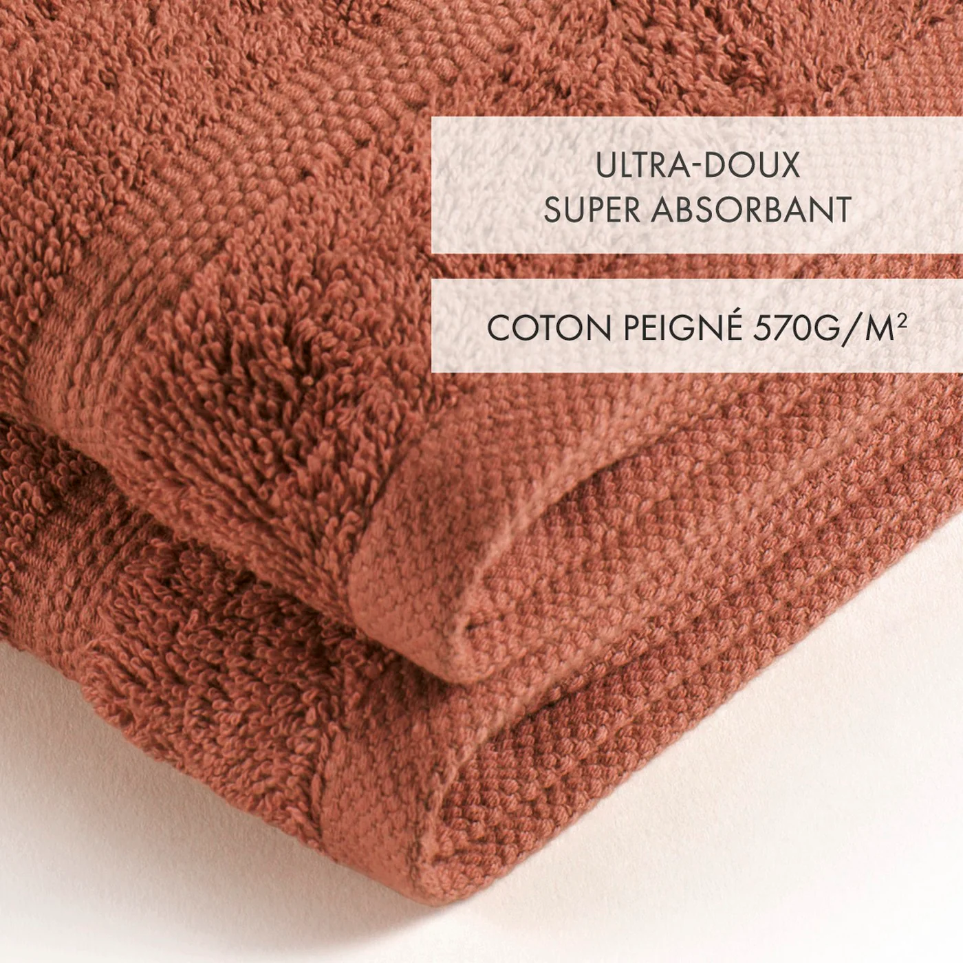 Set De 2 Essuie-Mains - Terracotta - Vague - Image 3