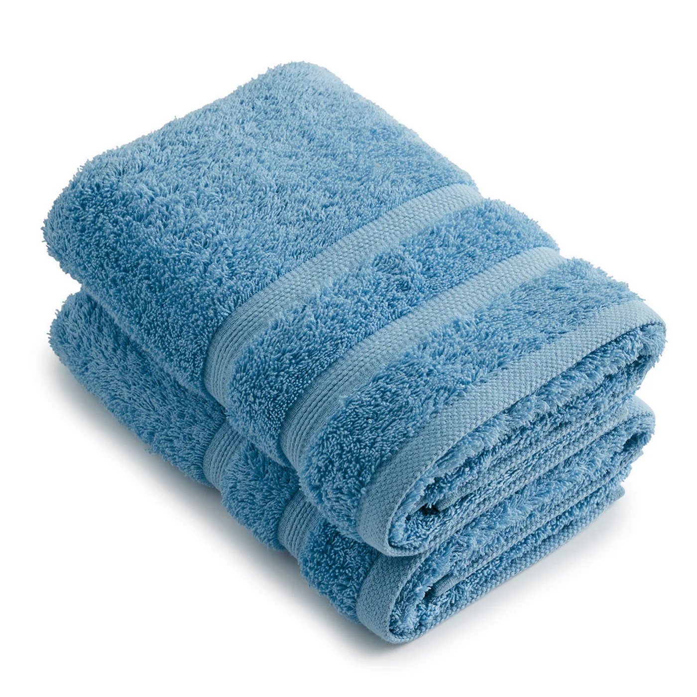 Set De 2 Serviettes - Bleu Ciel - Vague - Image 2