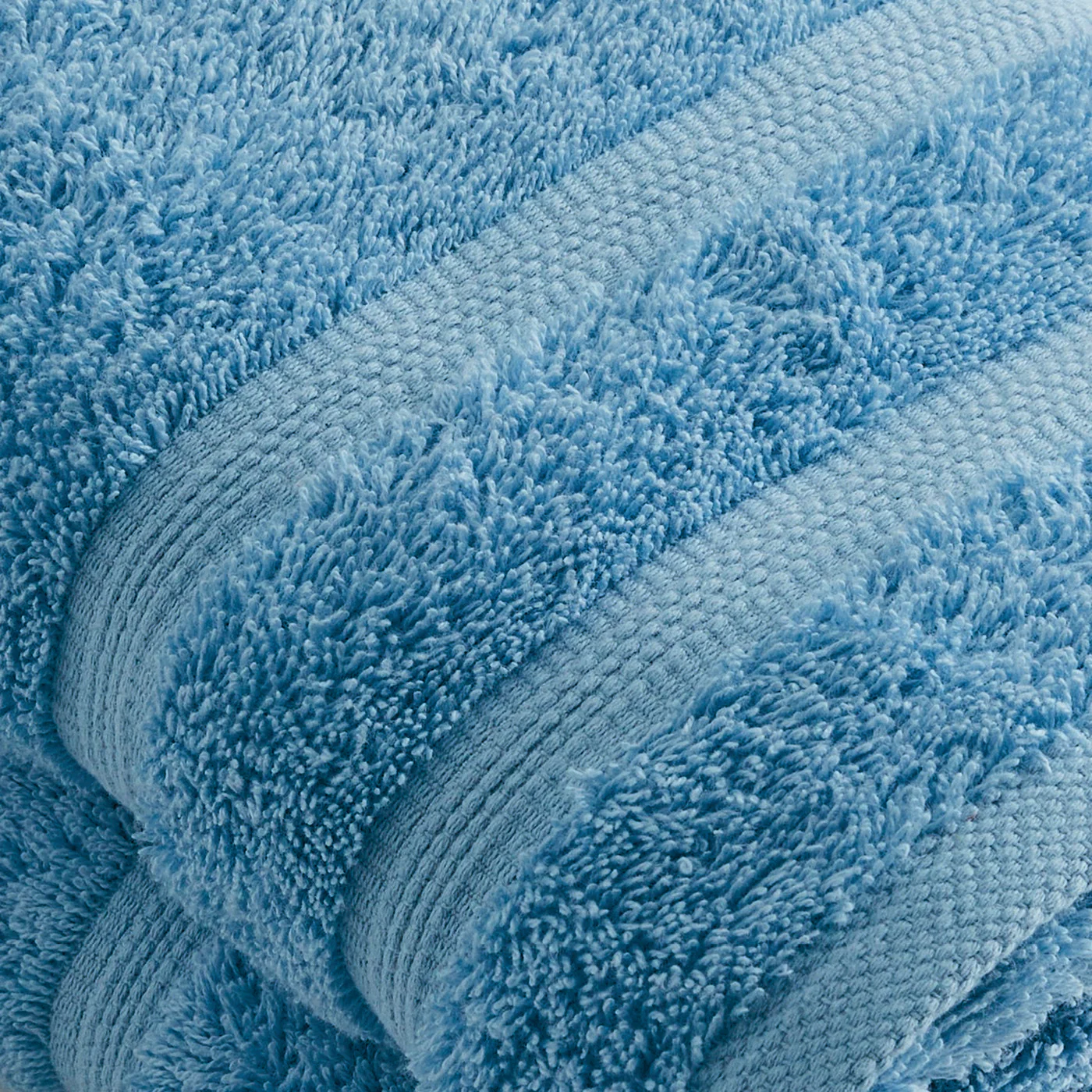 Set De 2 Serviettes - Bleu Ciel - Vague - Image 5