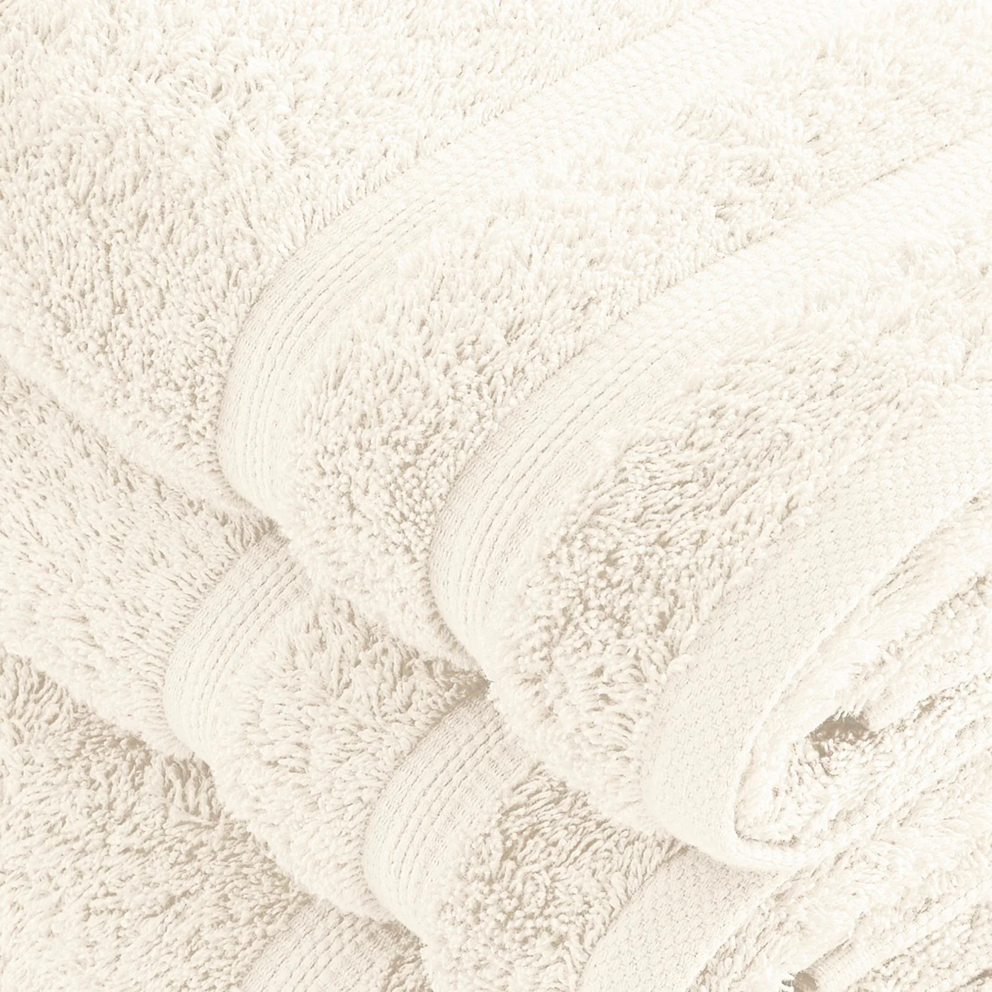 Set De 2 Serviettes Et 2 Draps De Bain - Ivoire - Vague - Image 4