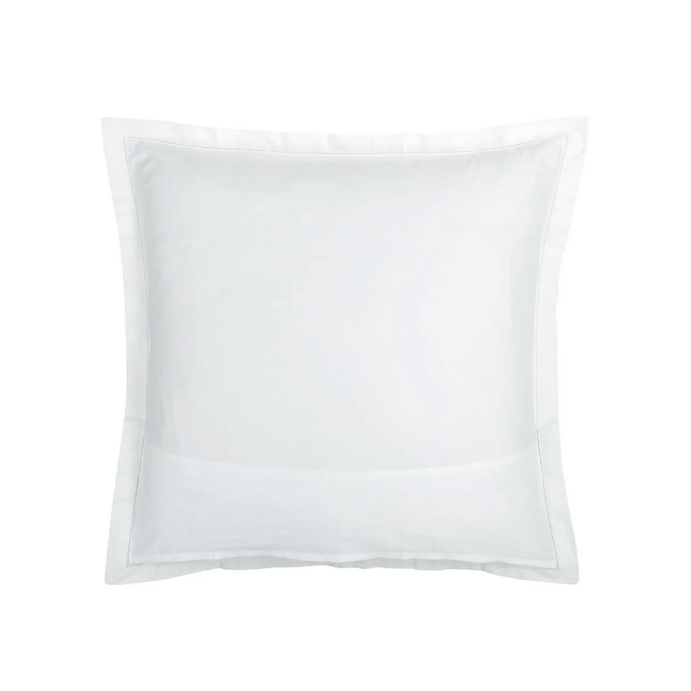 Set De 2 Taies D'Oreiller Jacquard Imprimé Satin De Coton - Blanc - Fleur Enchantée - Image 6