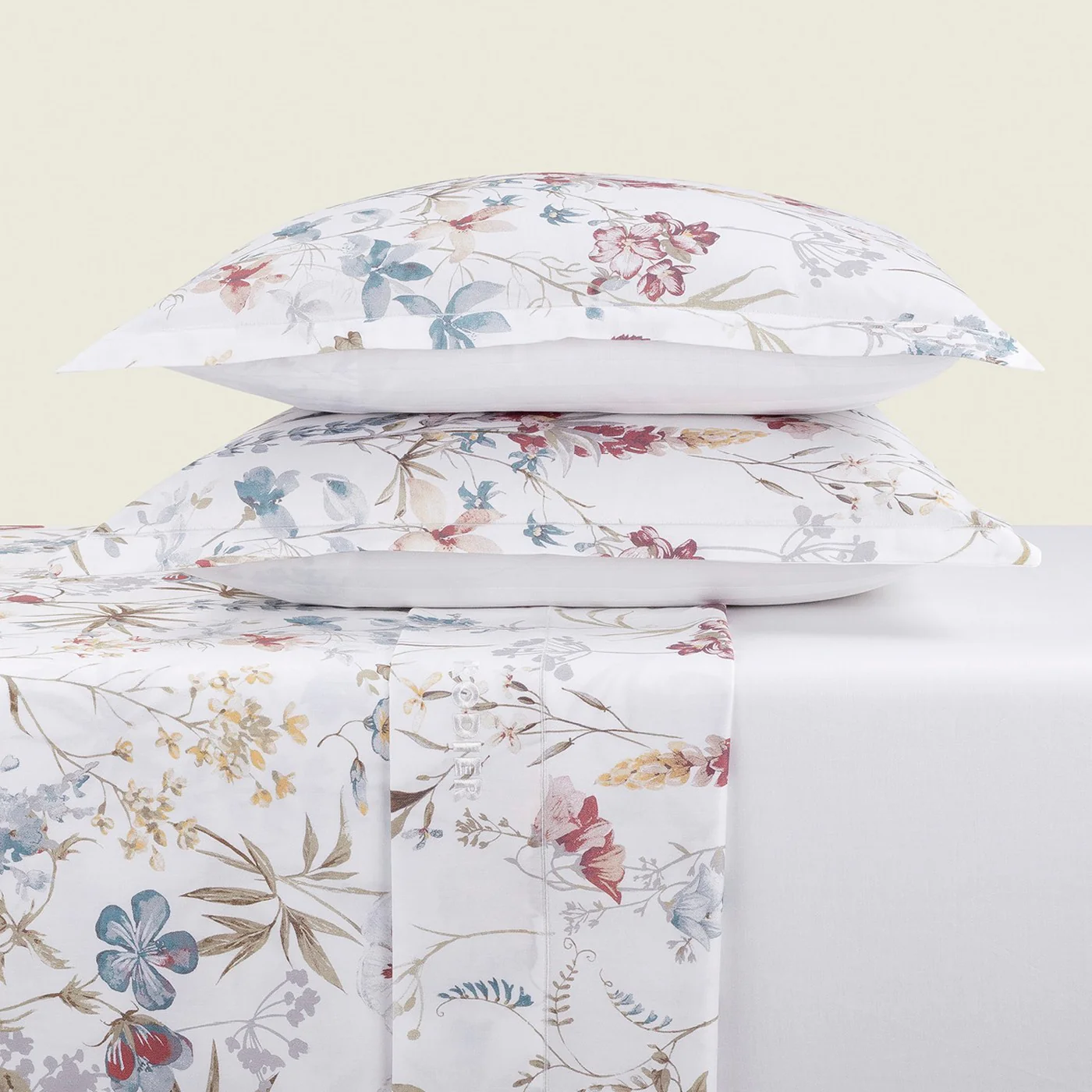 Set De 2 Taies D'Oreiller Satin De Coton - Blanc - Colibri Chantant - Image 2