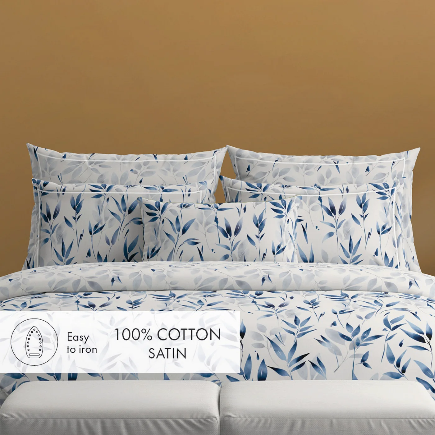 Set De 2 Taies D'Oreiller Satin De Coton - Blanc - Murmure - Image 4