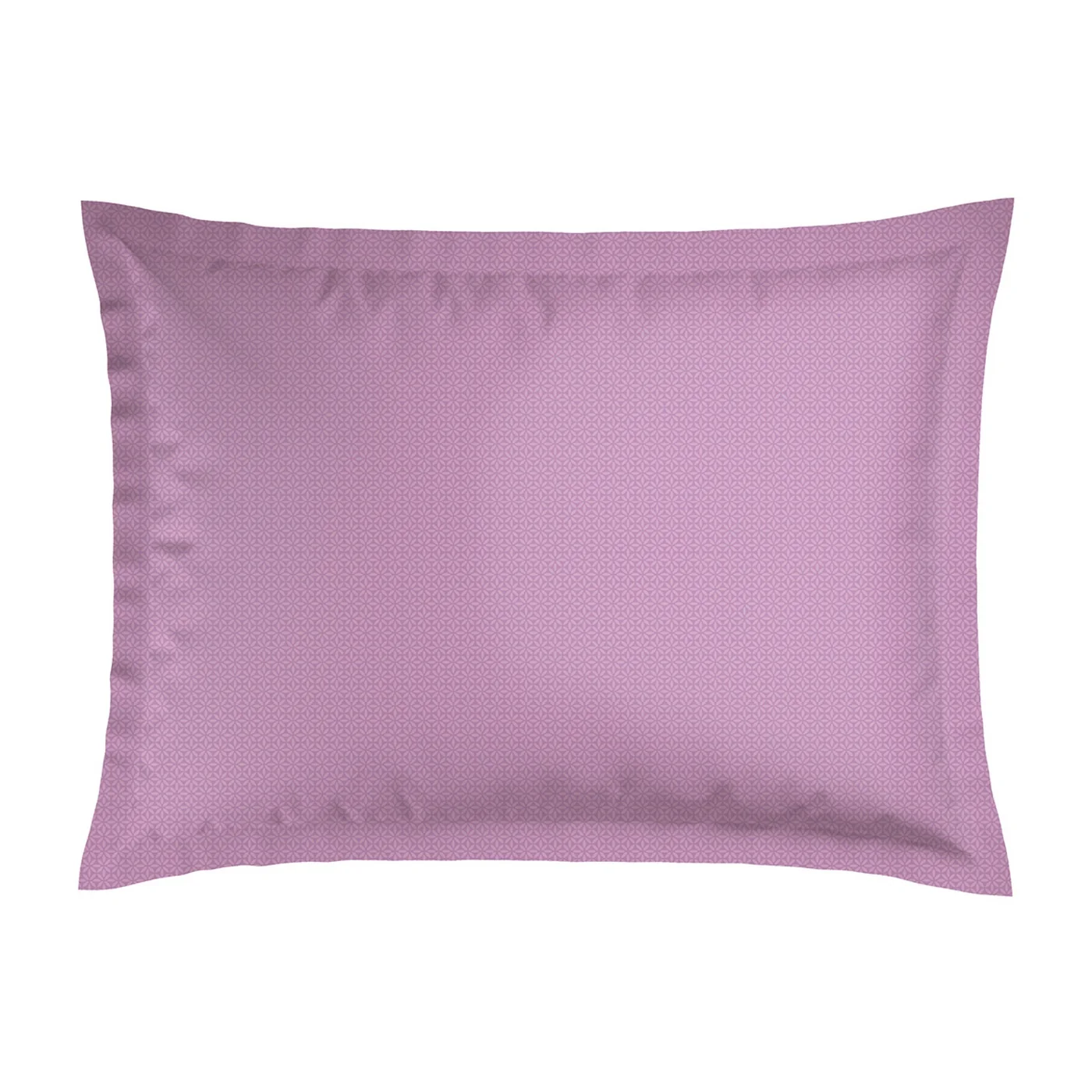 Set De 2 Taies D'Oreiller Satin De Coton - Blanc / Violet - Fleurs Sauvages - Image 6