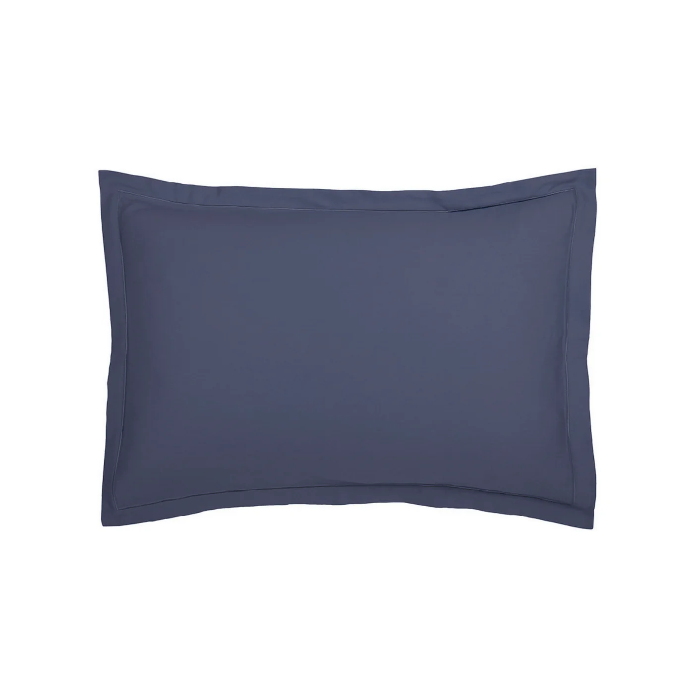 Set De 2 Taies D'Oreiller Satin De Coton - Bleu 06 - Uni 1 Baratta - Image 5