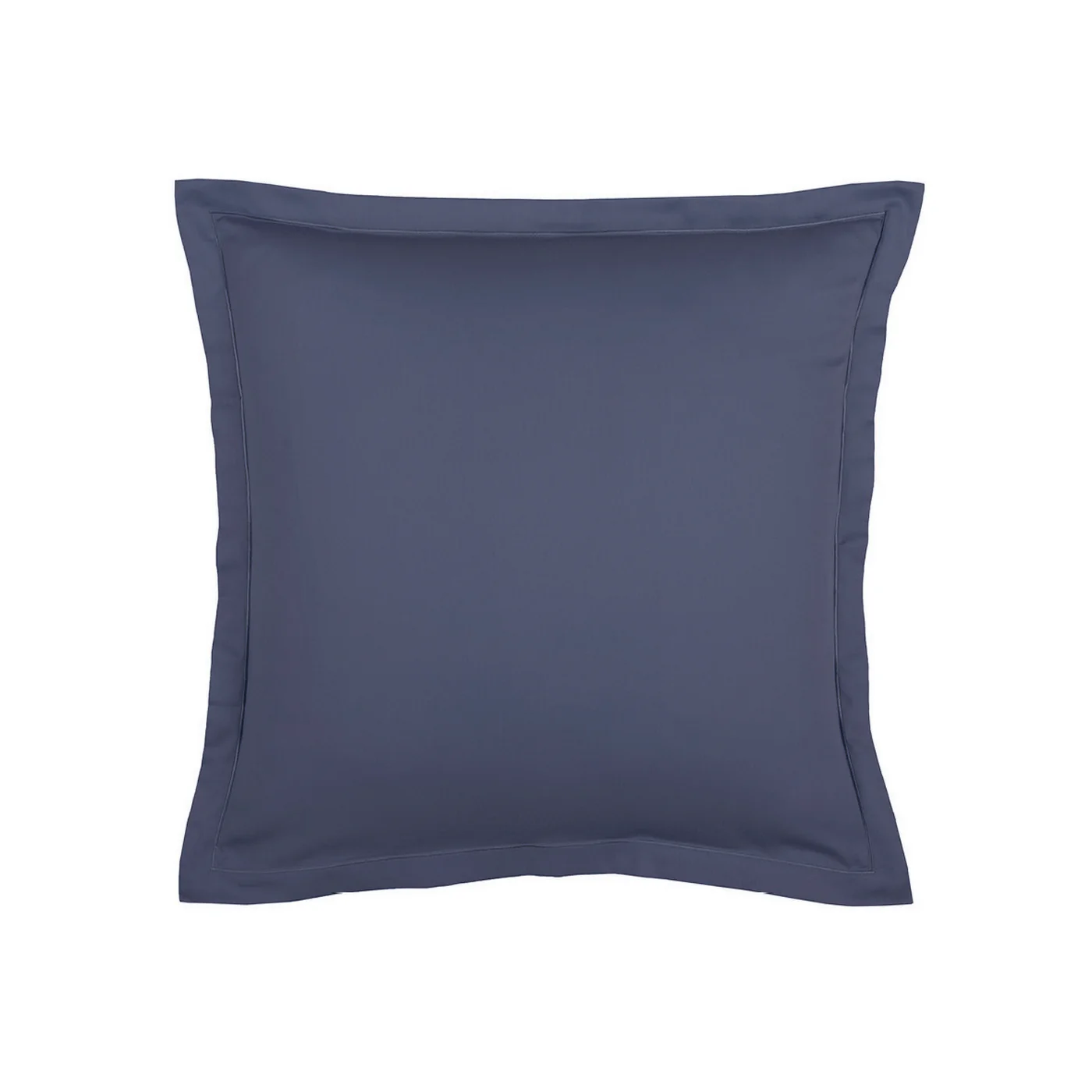 Set De 2 Taies D'Oreiller Satin De Coton - Bleu 06 - Uni 1 Baratta - Image 6