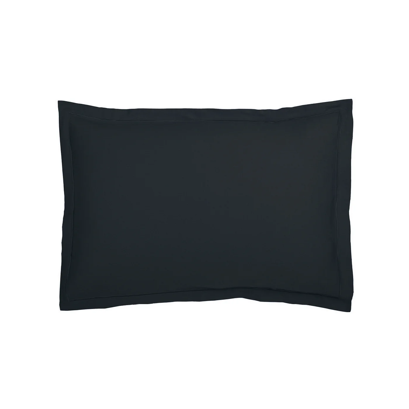 Set De 2 Taies D'Oreiller Satin De Coton - Bleu 11 - Uni 1 Baratta - Image 5