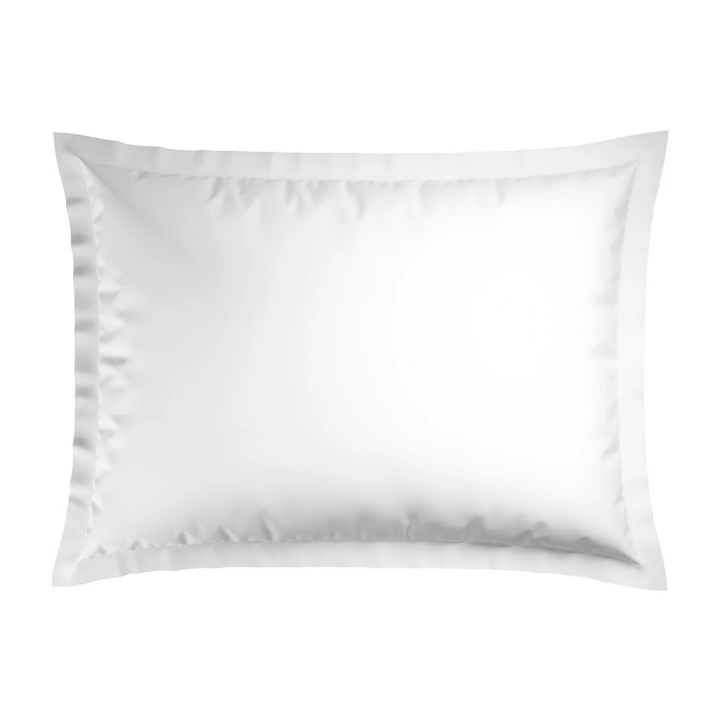 Set De 2 Taies D'Oreiller Satin De Coton - Bleu Foncé / Blanc - Nice - Image 6