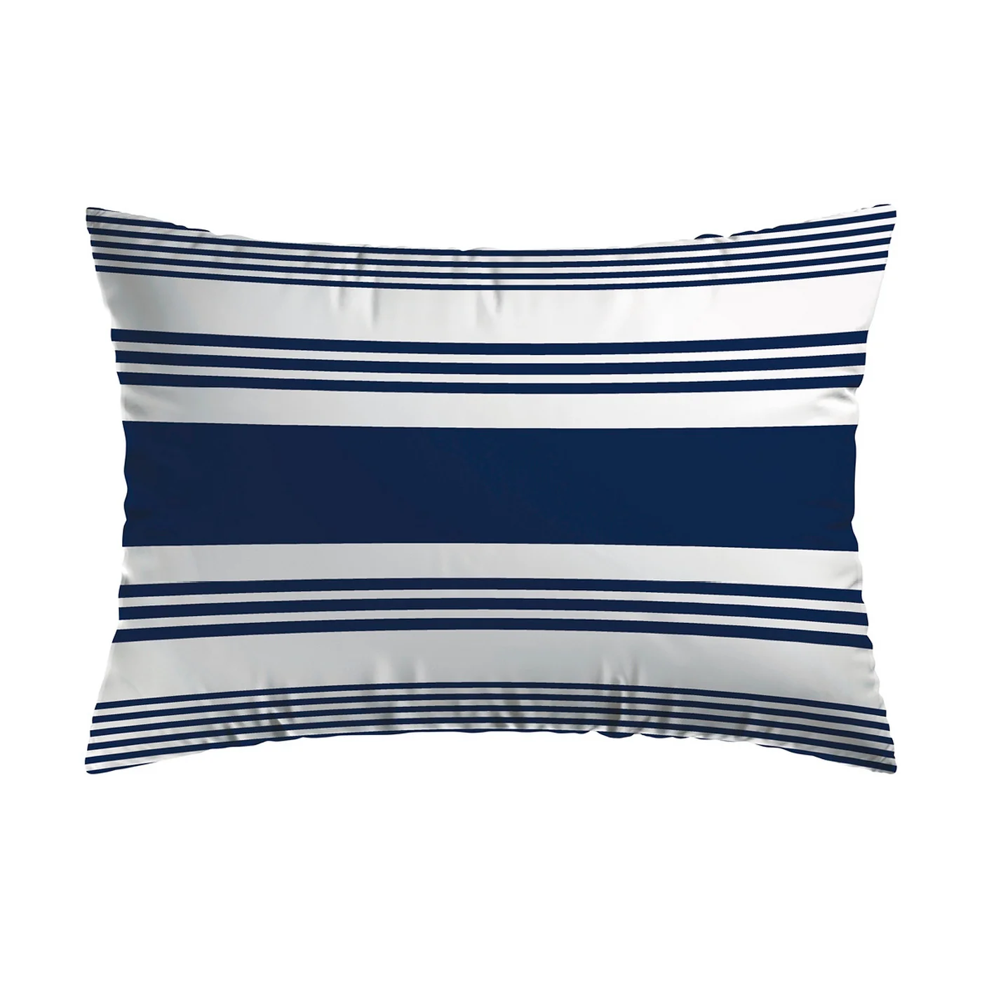 Set De 2 Taies D'Oreiller Satin De Coton - Bleu - Léna - Image 7