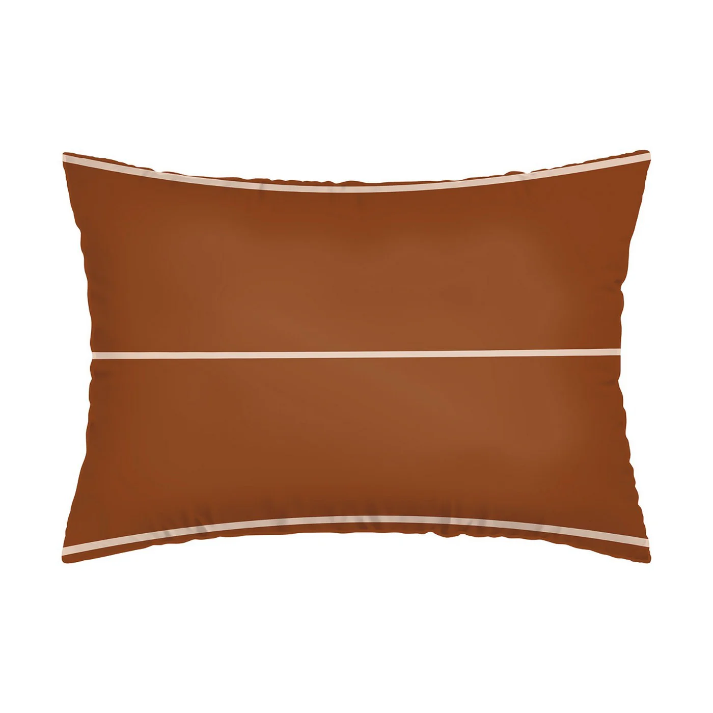 Set De 2 Taies D'Oreiller Satin De Coton - Brun - Camille - Image 4