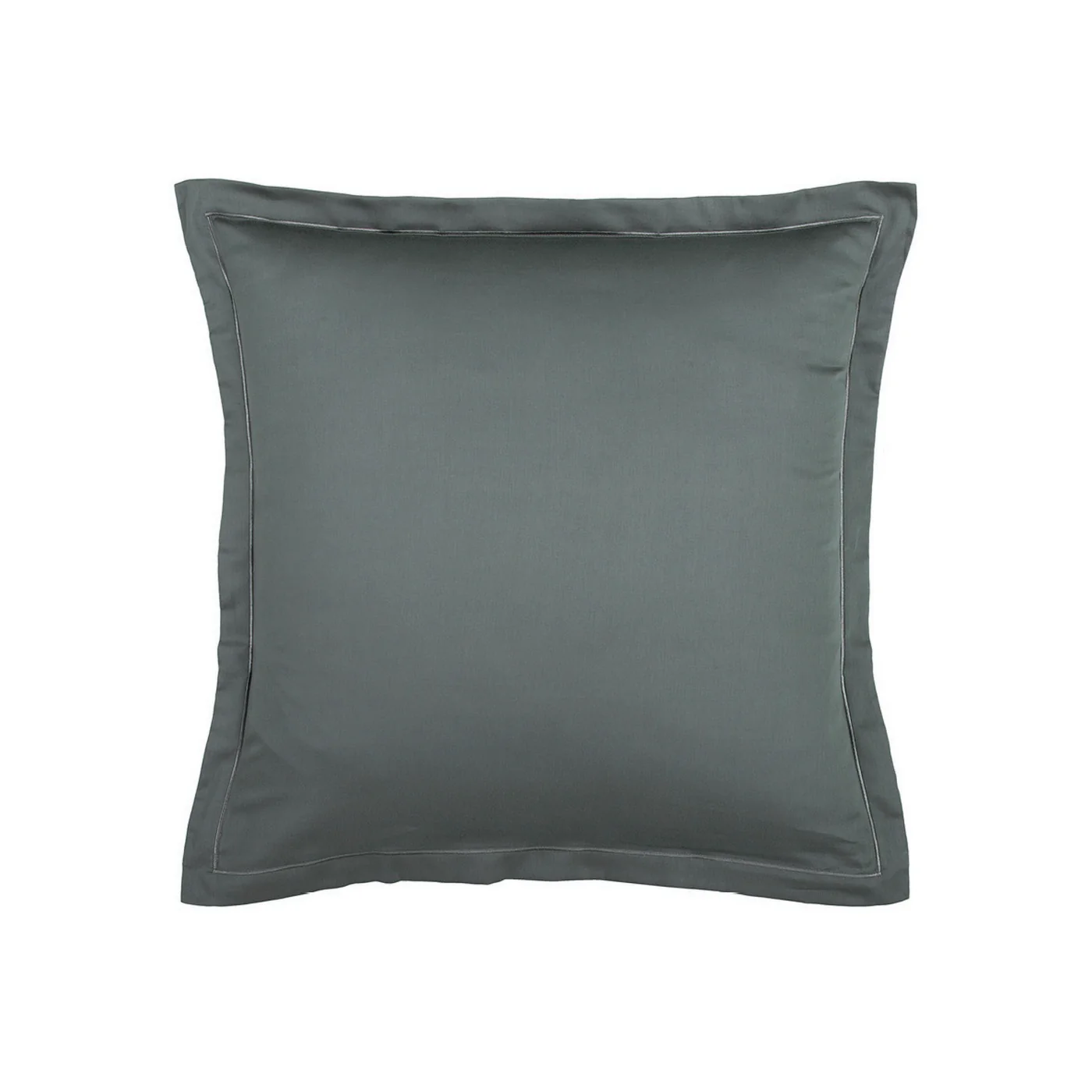Set De 2 Taies D'Oreiller Satin De Coton - Gris 02 - Uni 1 Baratta - Image 6
