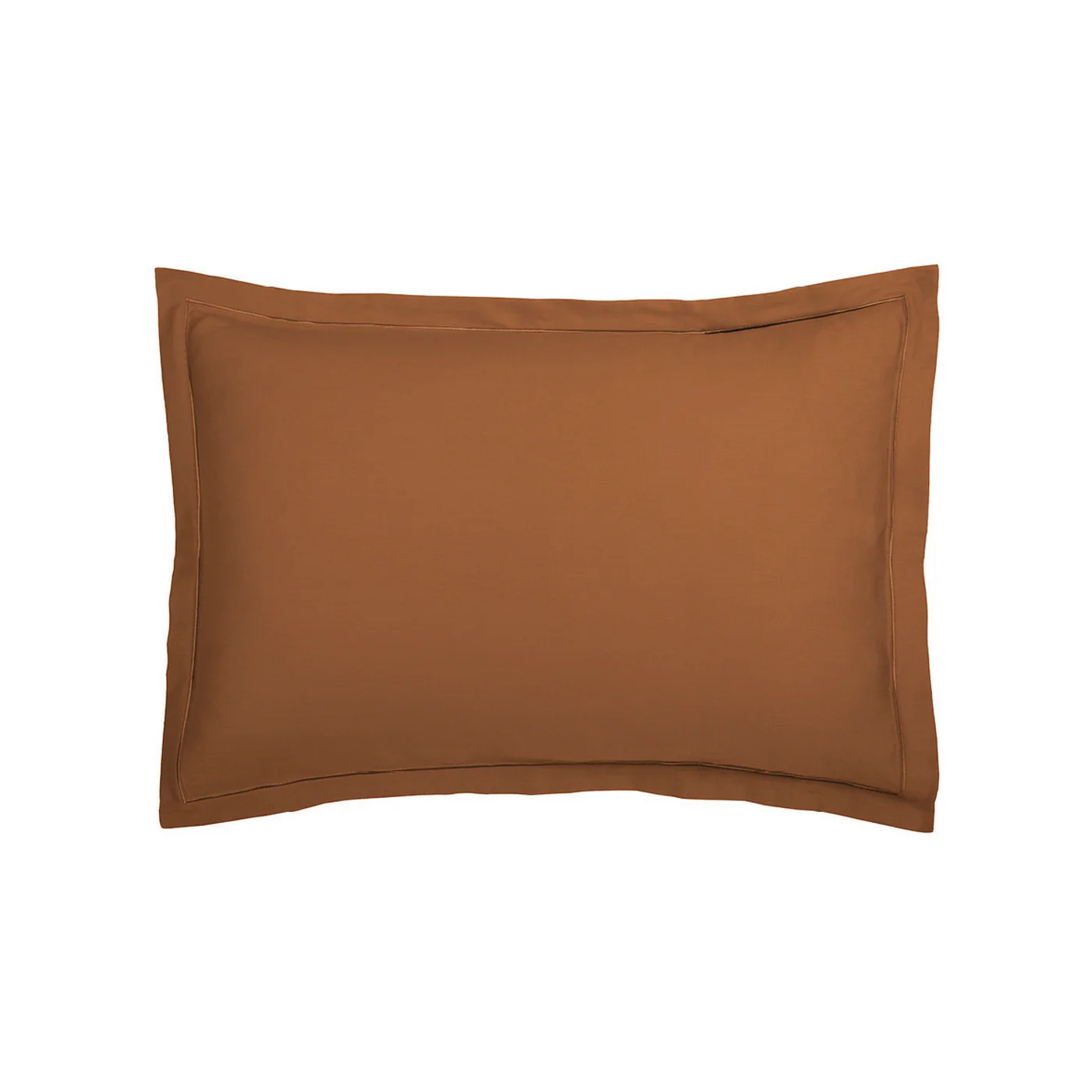 Set De 2 Taies D'Oreiller Satin De Coton - Marron 01 - Uni 1 Baratta - Image 5