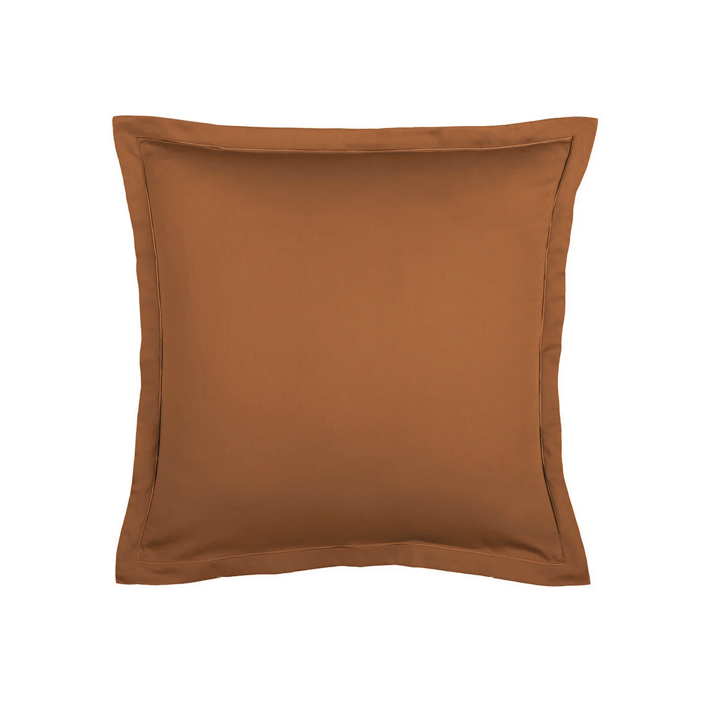 Set De 2 Taies D'Oreiller Satin De Coton - Marron 01 - Uni 1 Baratta - Image 6