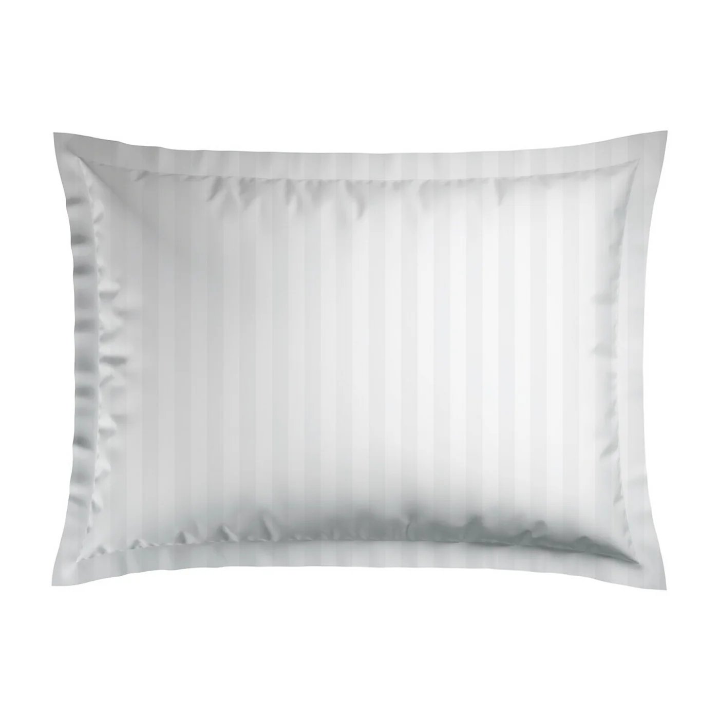 Set De 2 Taies D'Oreiller Satin De Coton Rayure Tissé Dobby - Blanc - Dobby Stripe Woven - Image 5