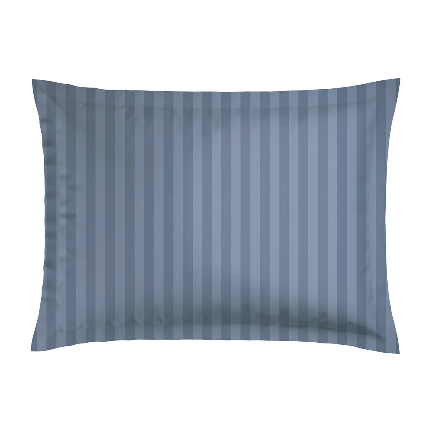 Set De 2 Taies D'Oreiller Satin De Coton Rayure Tissé Dobby - Bleu - Dobby Stripe Woven - Image 6