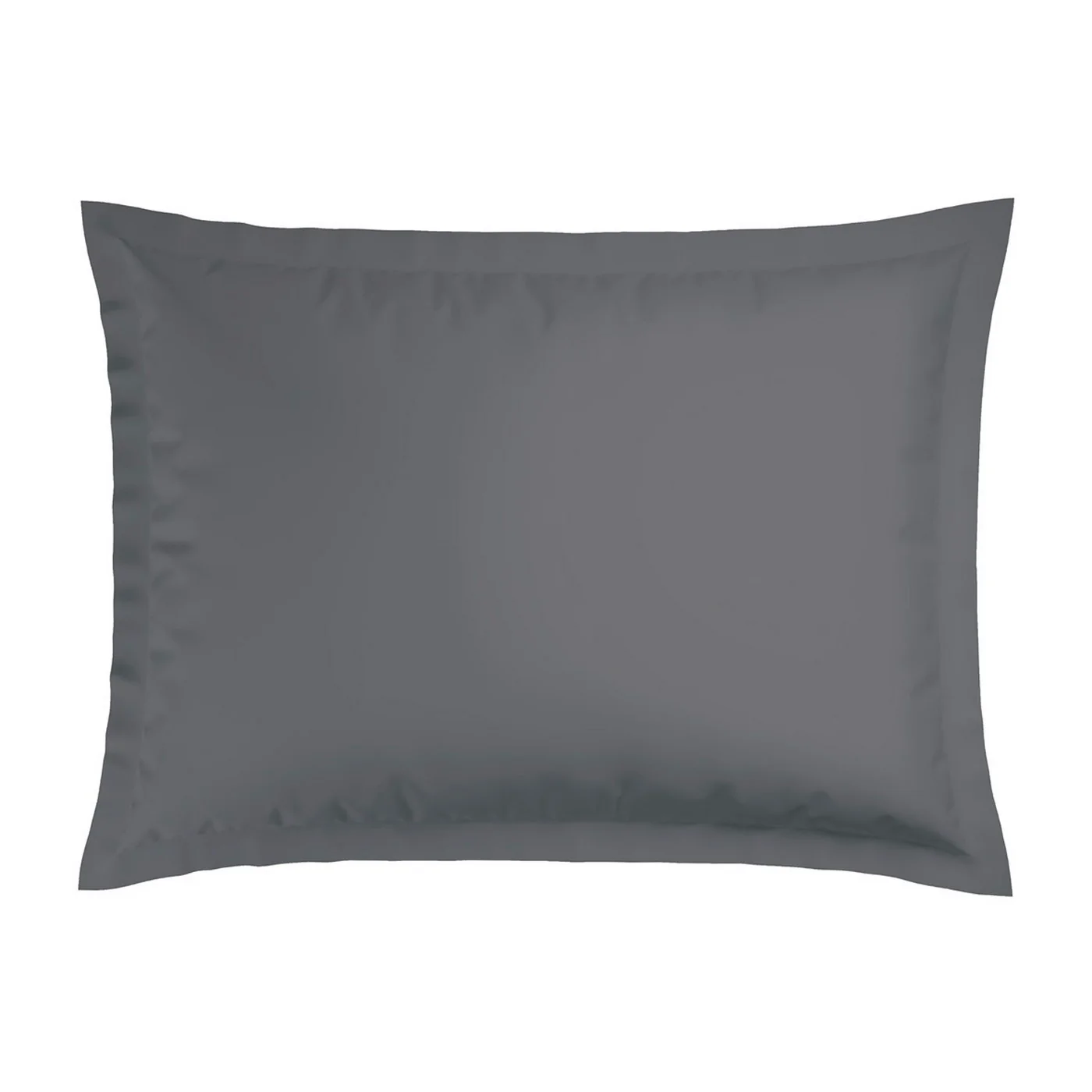 Set De 2 Taies D'Oreiller Satin De Coton Rayure Tissé Dobby - Gris Foncé - Dobby Stripe Woven - Image 8