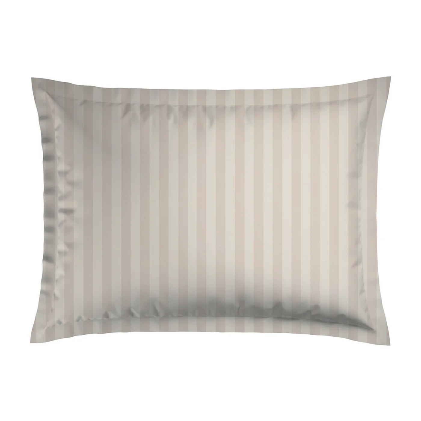 Set De 2 Taies D'Oreiller Satin De Coton Rayure Tissé Dobby - Taupe - Dobby Stripe Woven - Image 5