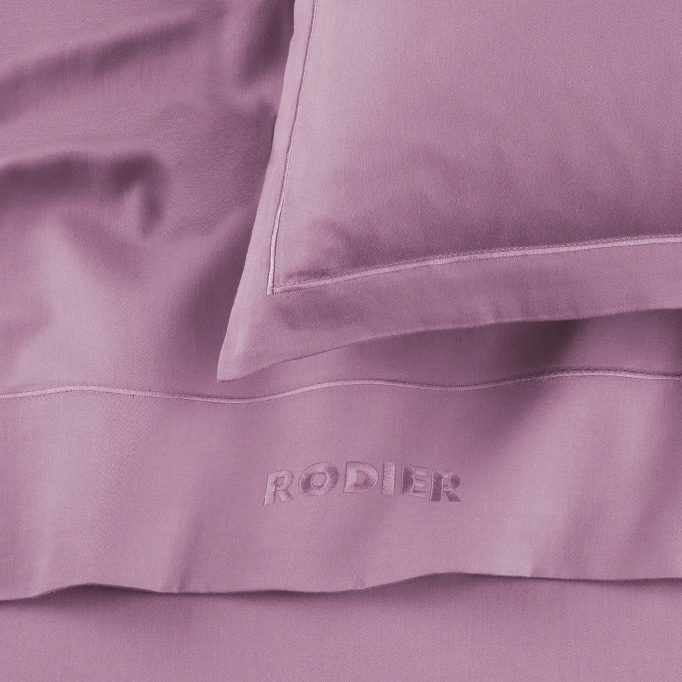 Set De 2 Taies D'Oreiller Satin De Coton - Rose 03 - Uni 1 Baratta - Image 7