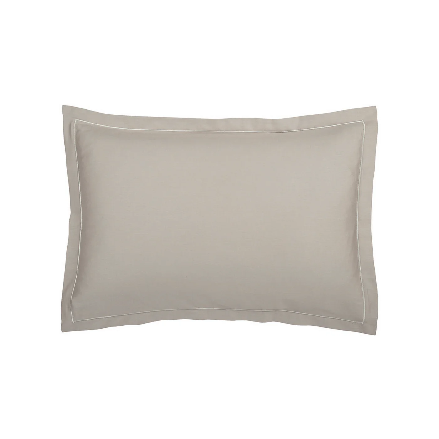 Set De 2 Taies D'Oreiller Satin De Coton - Taupe 01 - Uni 1 Baratta - Image 5