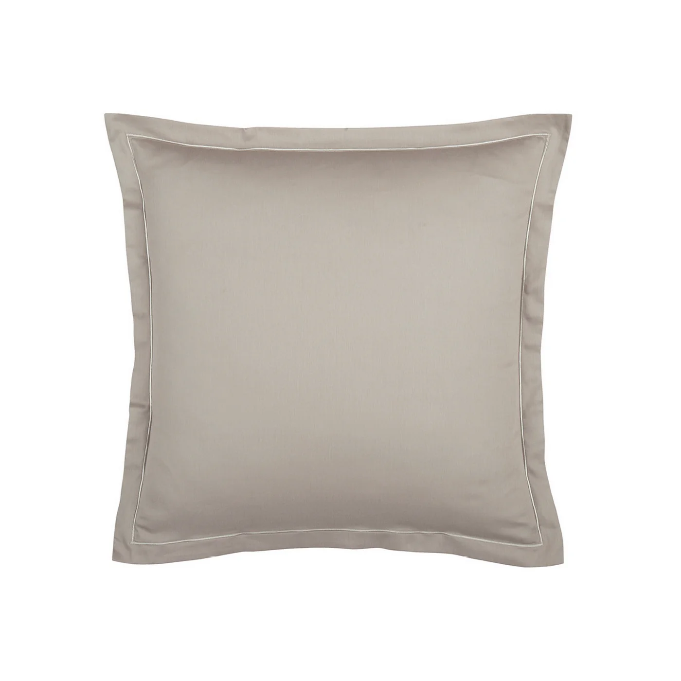 Set De 2 Taies D'Oreiller Satin De Coton - Taupe 01 - Uni 1 Baratta - Image 6