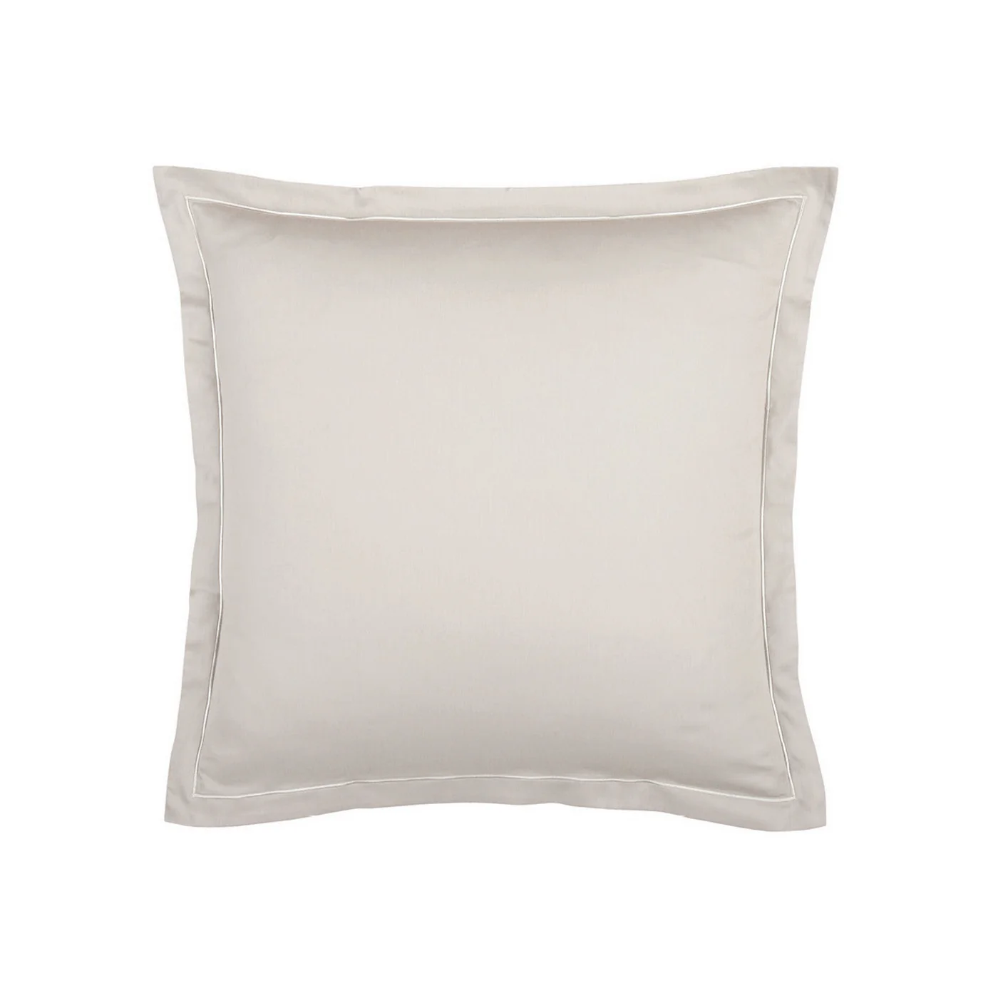 Set De 2 Taies D'Oreiller Satin De Coton - Taupe 05 - Uni 1 Baratta - Image 6