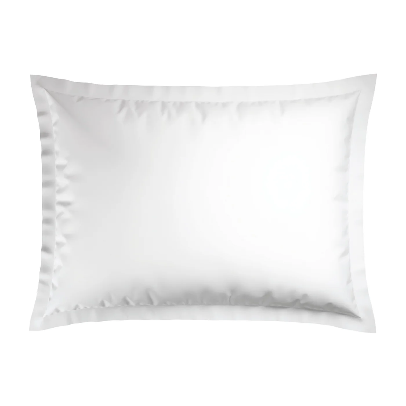 Set De 2 Taies D'Oreiller Satin De Coton - Taupe / Blanc - Nice - Image 3