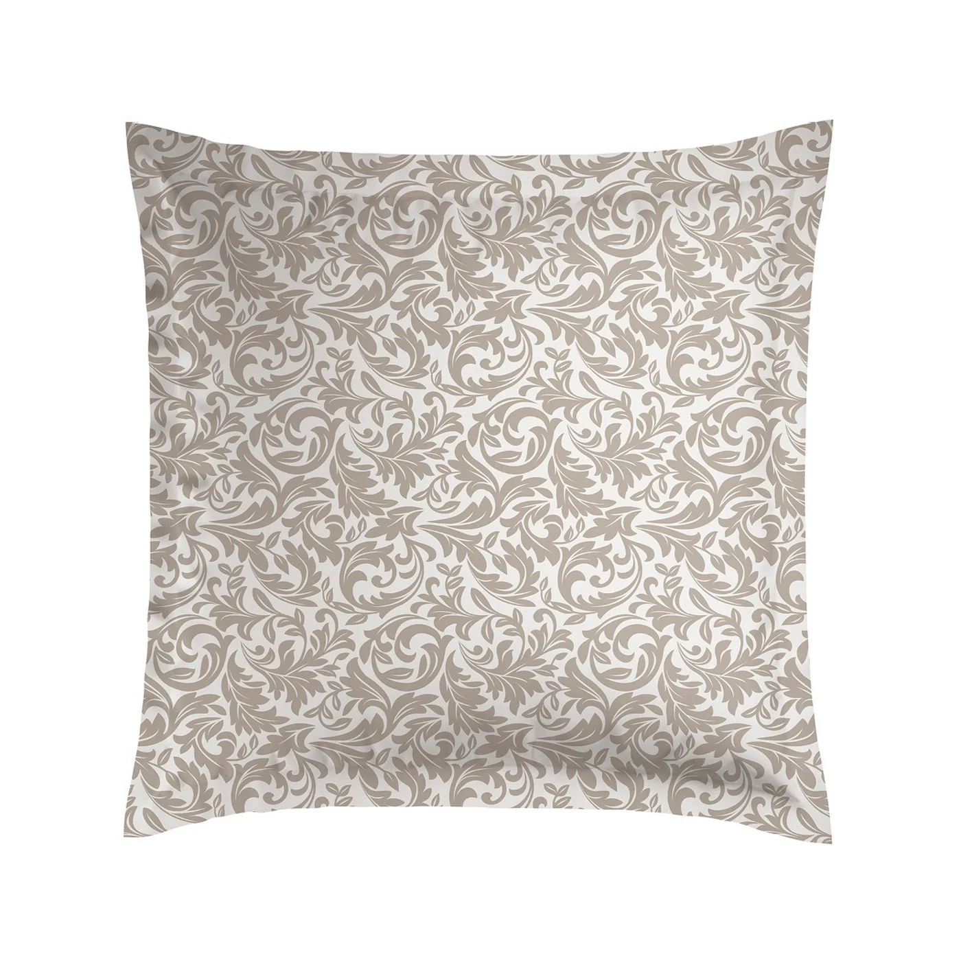 Set De 2 Taies D'Oreiller Satin De Coton - Taupe - Damask Floralia - Image 7