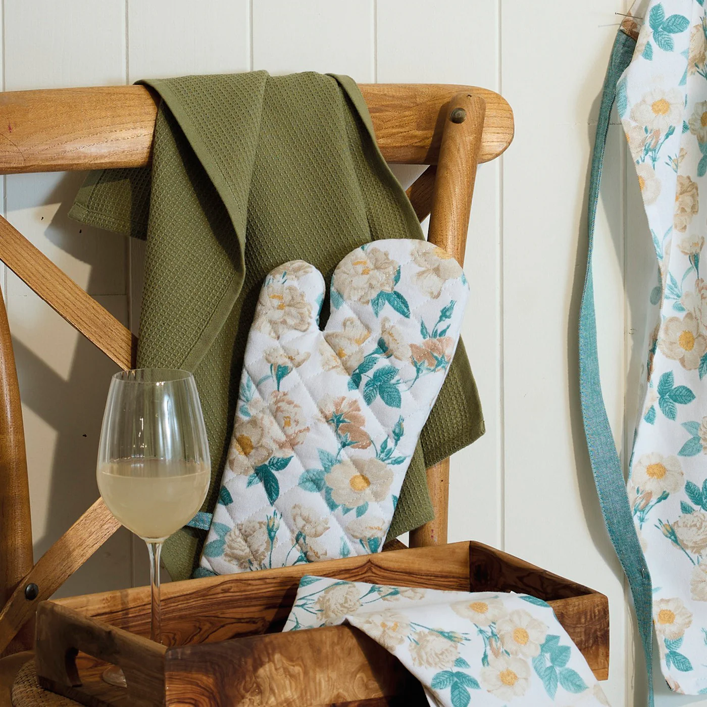 Set De 3 Torchons De Cuisine - Coton - Vert Clair - Image 2