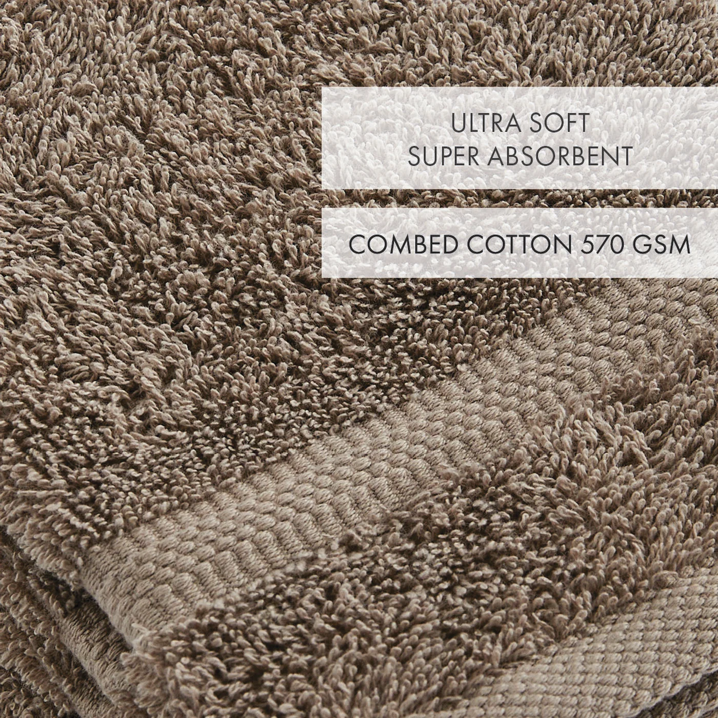 Set De 4 Gants De Toilette - Marron - Vague - Image 4