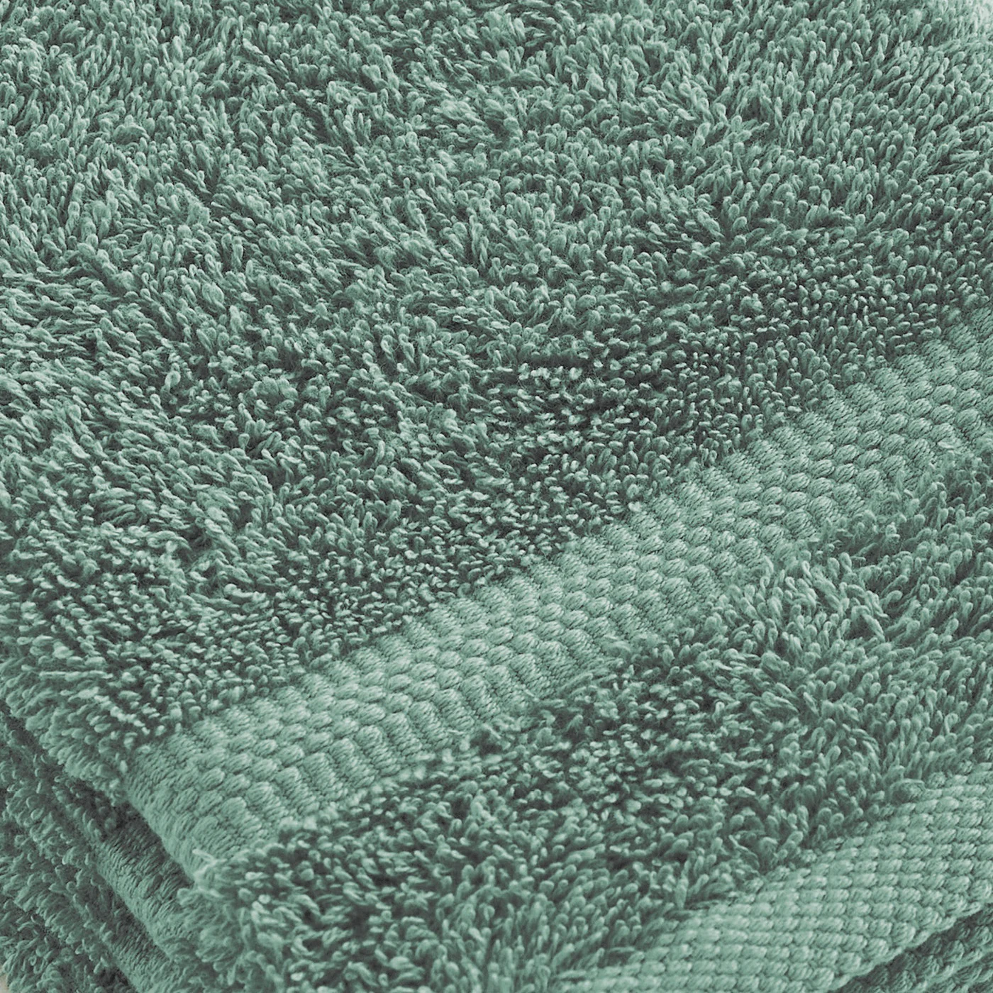Set De 4 Gants De Toilette - Vert Bouteille - Vague - Image 4