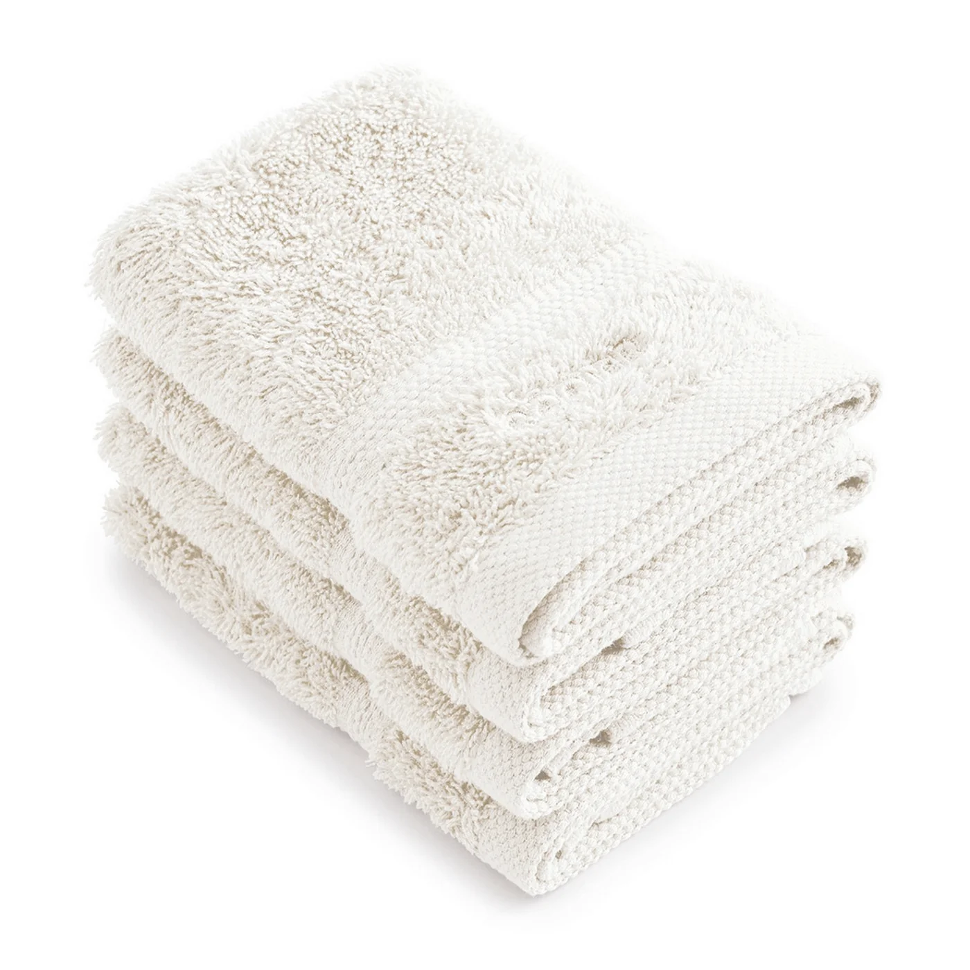 Set De 4 Serviettes D'Invitées - Blanc - Vague - Image 5