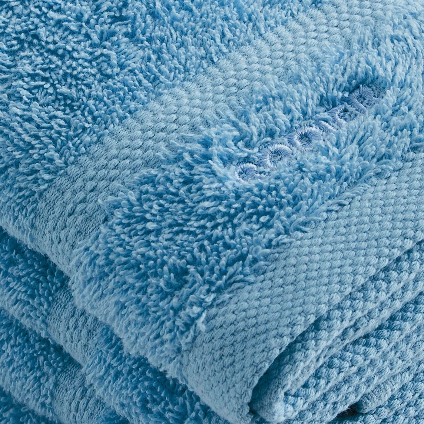 Set De 4 Serviettes D'Invitées - Bleu Ciel - Vague - Image 4