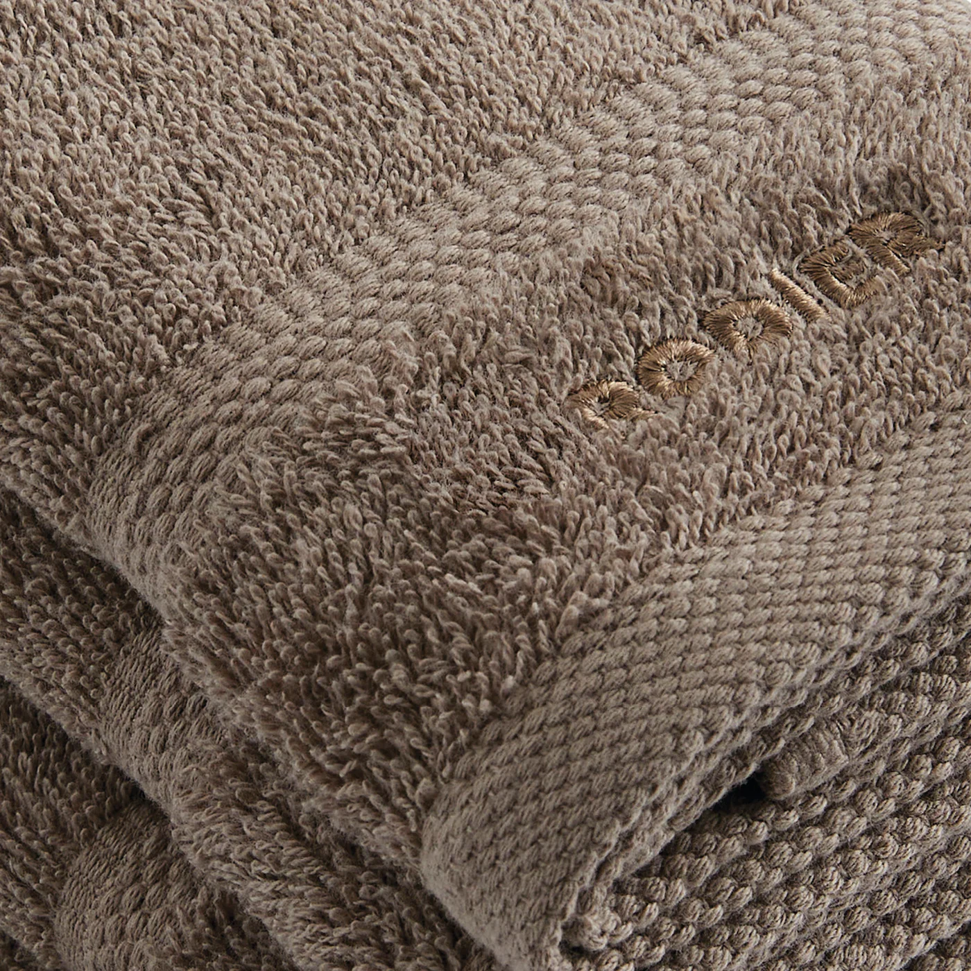 Set De 4 Serviettes D'Invitées - Marron - Vague - Image 5