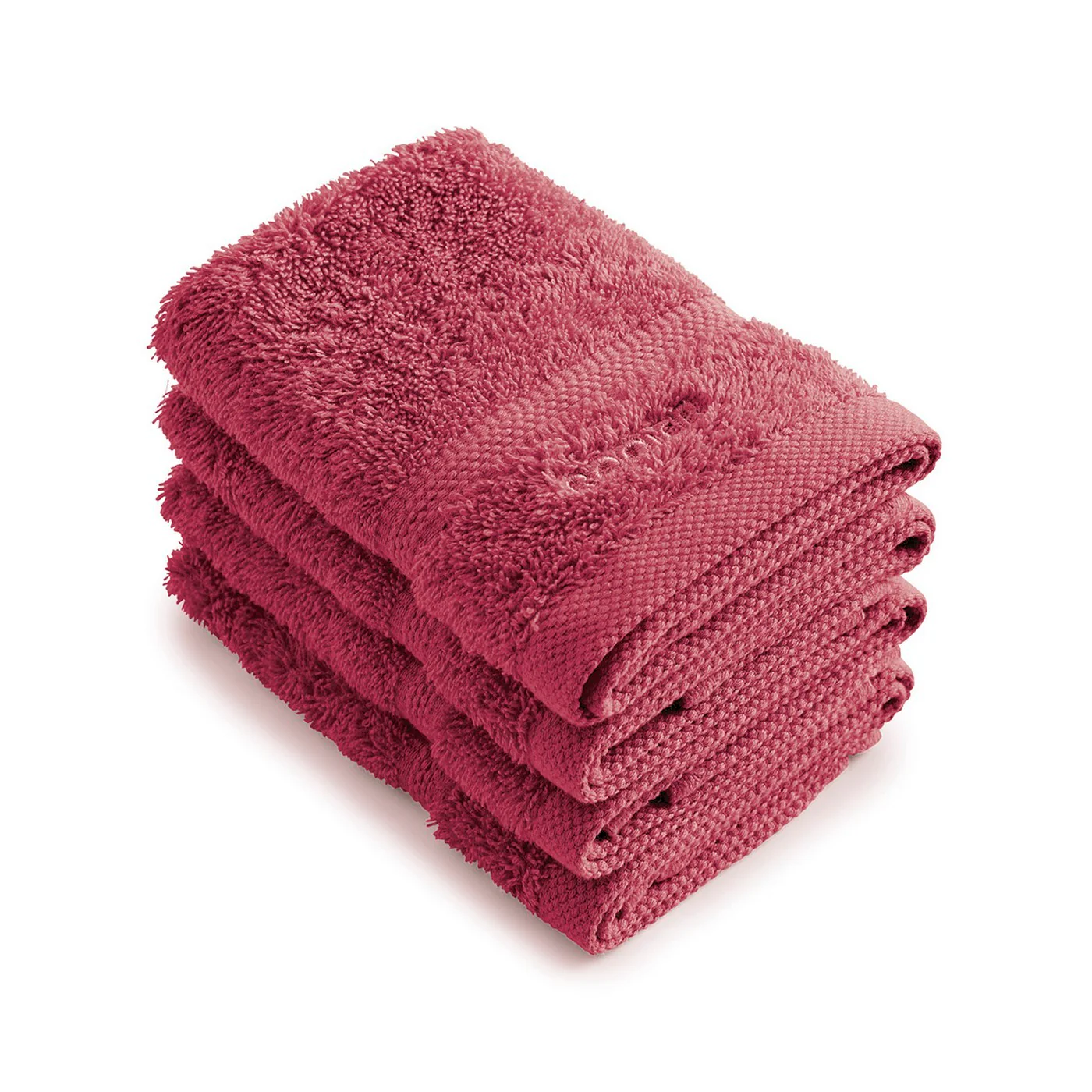 Set De 4 Serviettes D'Invitées - Rose Blush - Vague - Image 5