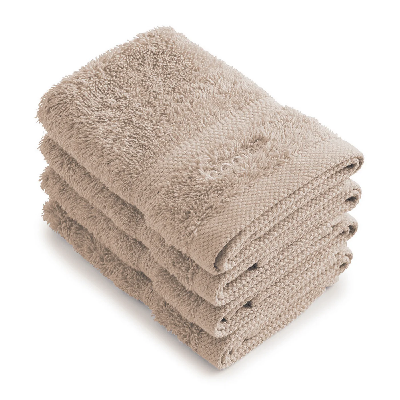 Set De 4 Serviettes D'Invitées - Taupe - Vague - Image 5