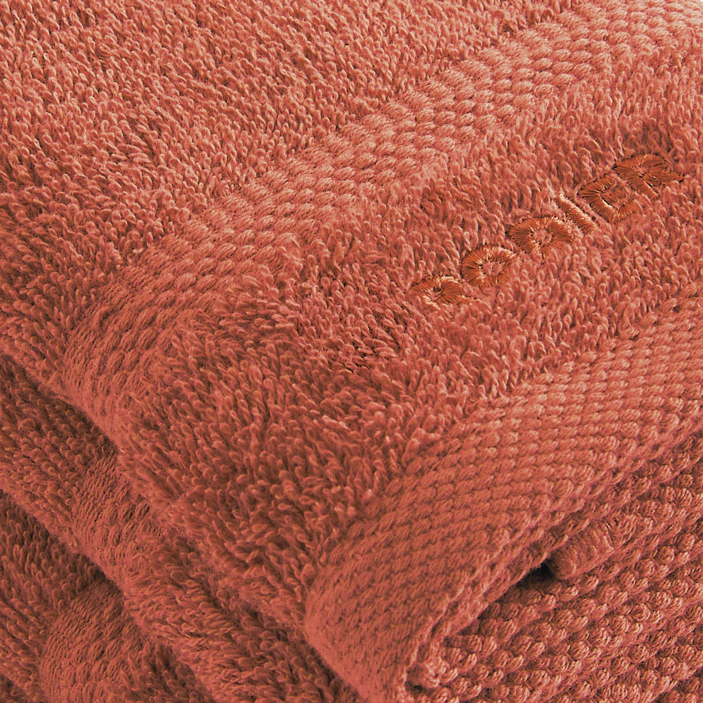 Set De 4 Serviettes D'Invitées - Terracotta - Vague - Image 4
