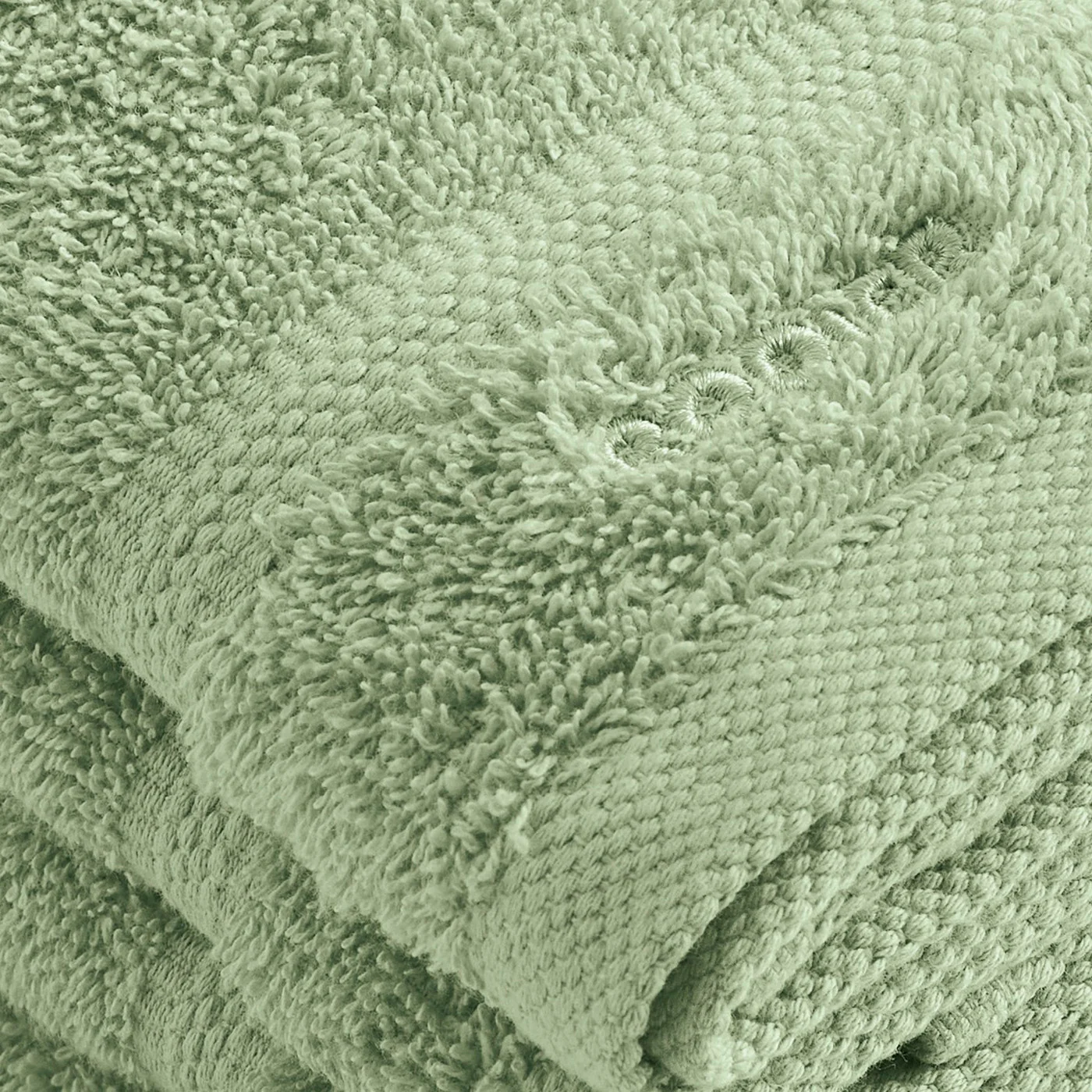 Set De 4 Serviettes D'Invités - Vert Amande - Vague - Image 4