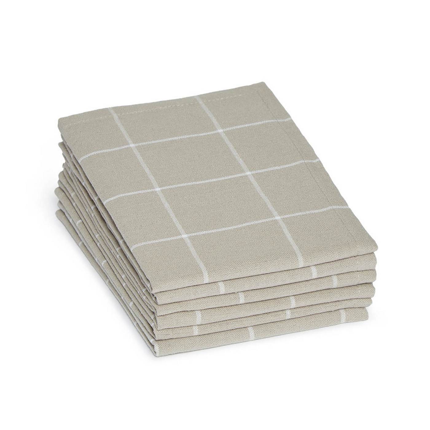 Set De 6 Serviettes - Coton - Taupe - Image 6