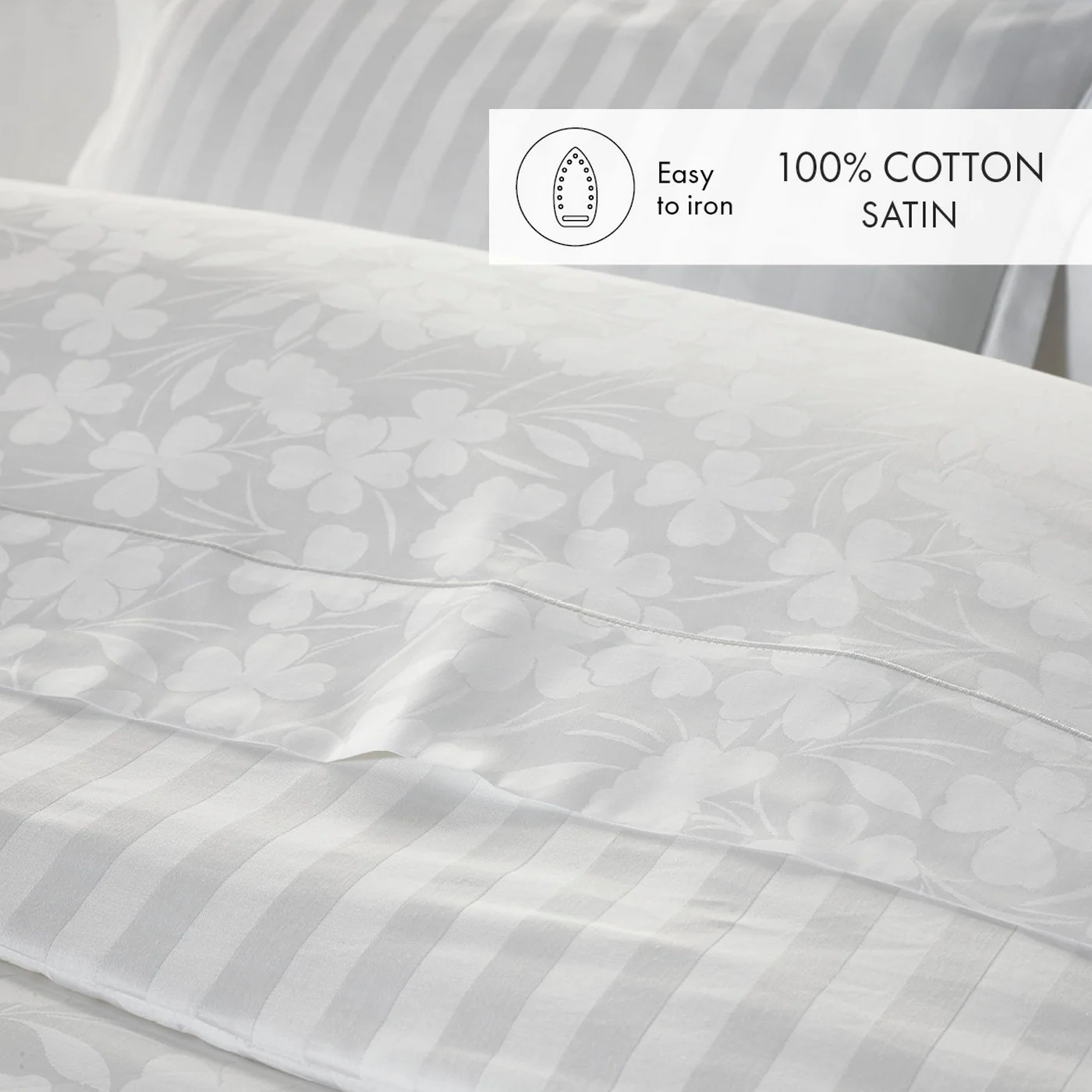 Taie De Traversin Satin De Coton - Blanc - Uni - Image 3