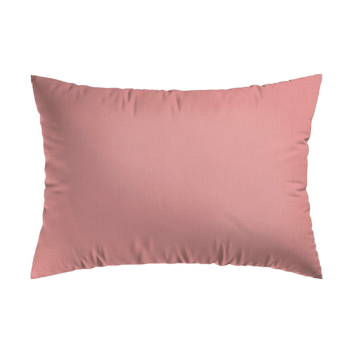 Taie D'Oreiller Gaze De Coton - Rose 06 - Uni - Image 3